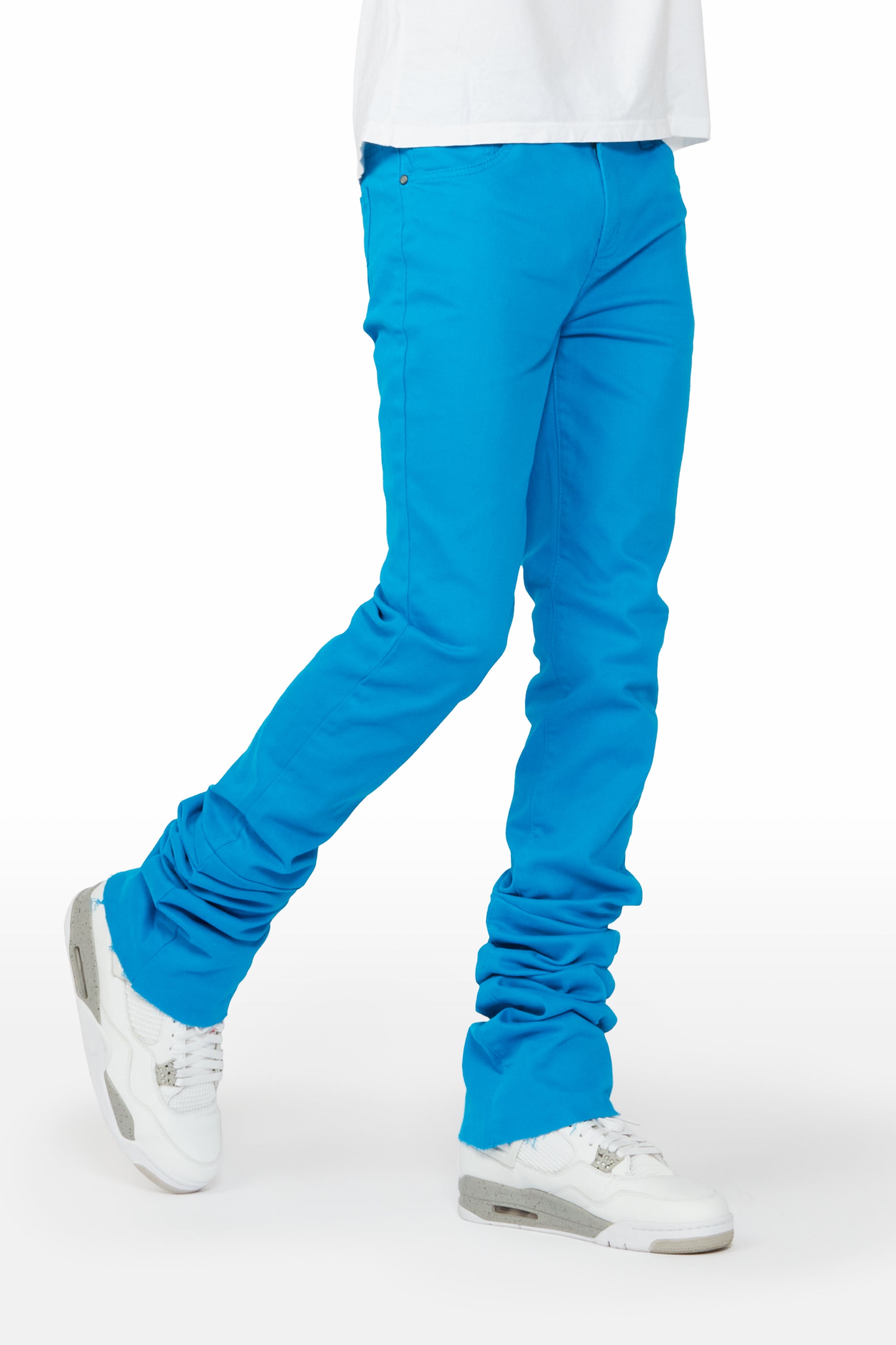 ROCKSTAR ORIGINAL Benett Turquoise Jean Évasé Ultra Stylisé