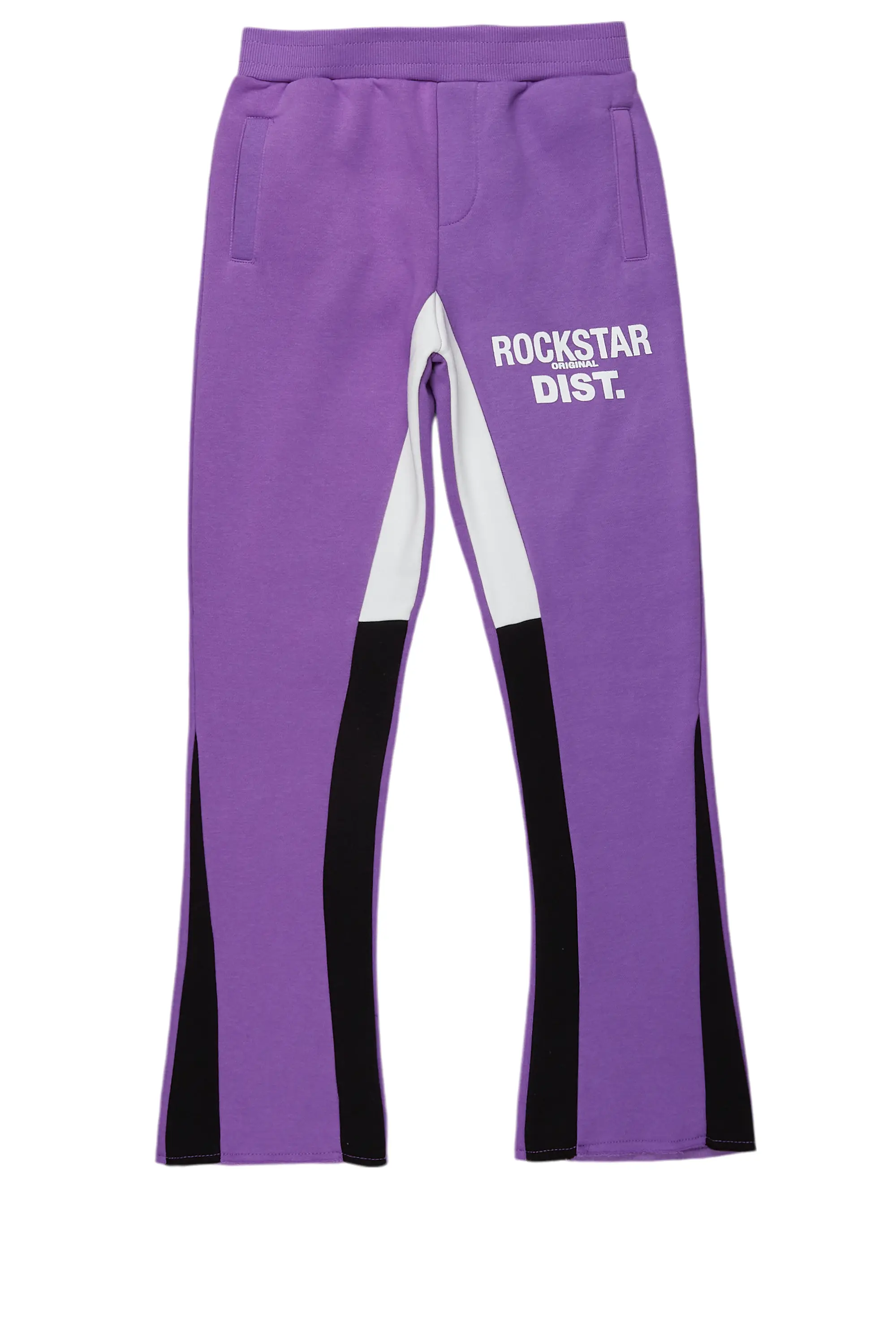 ROCKSTAR ORIGINAL Pantalon de Survêtement Confortable pour Garçons Violet Alpin avec Coupe Empilée