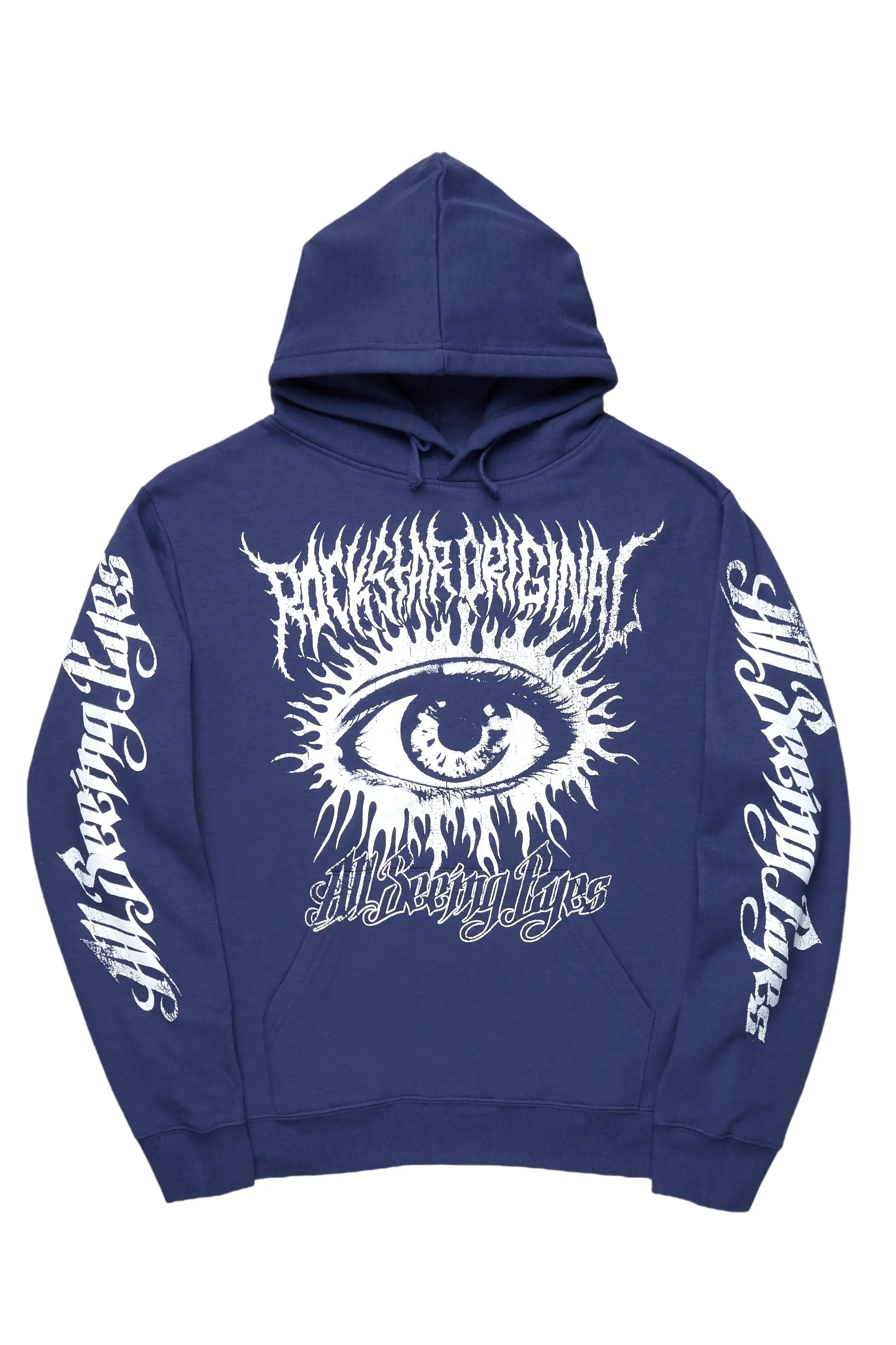 ROCKSTAR ORIGINAL Sweat à capuche graphique Œil Omnivoyant marine