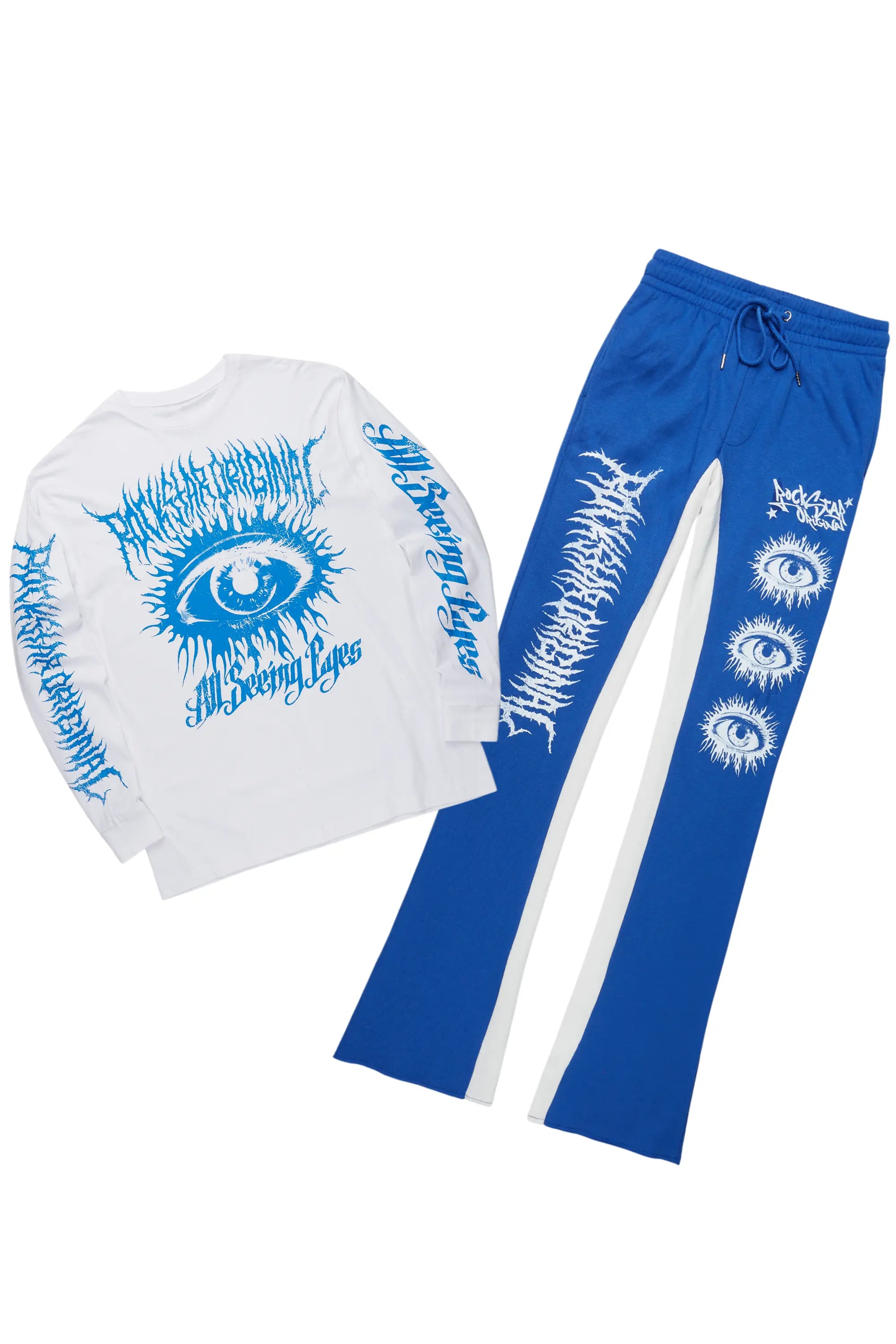 ROCKSTAR ORIGINAL Ensemble Visionnaire Œil Omniscient Blanc/Royal
