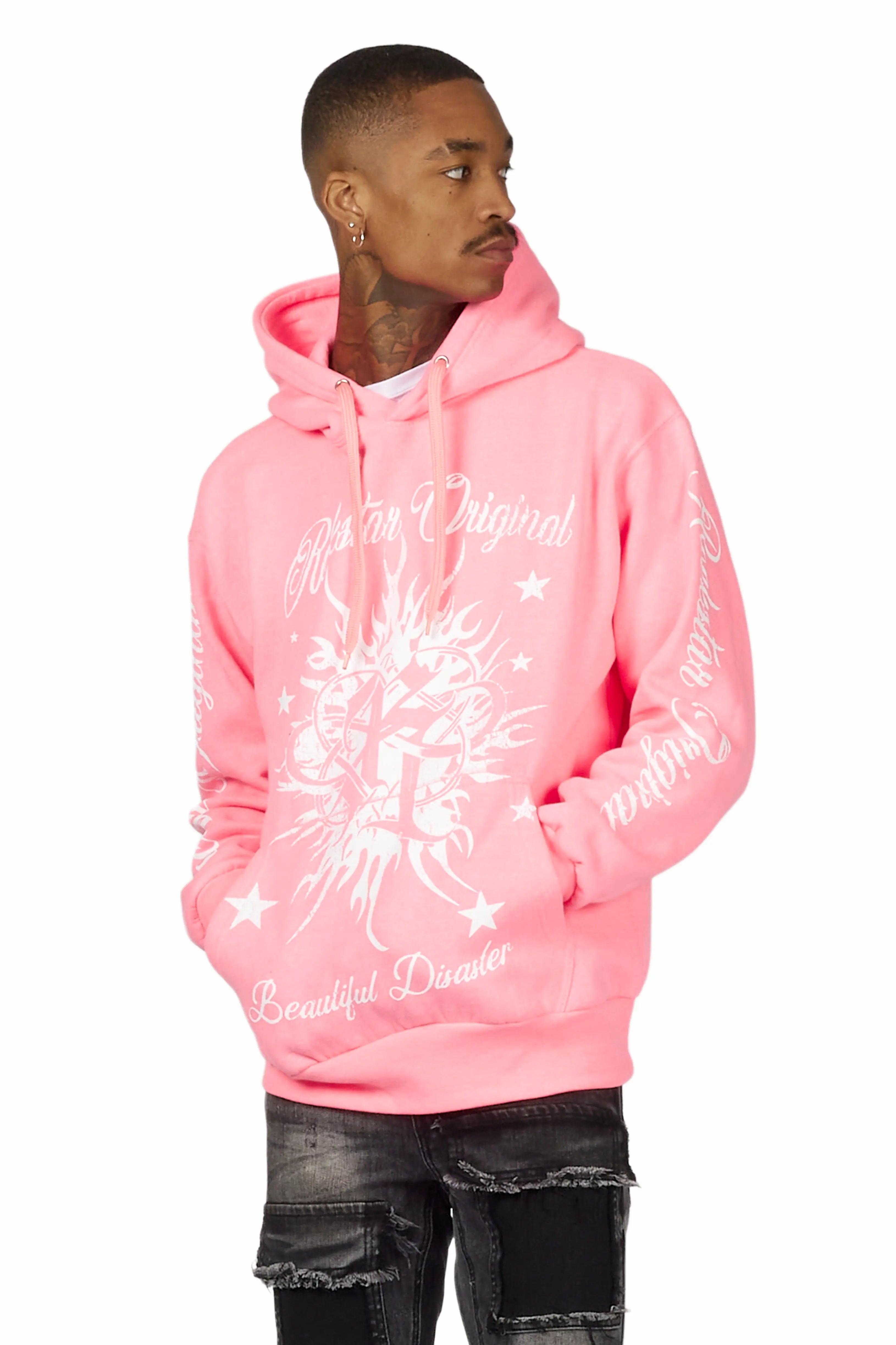 ROCKSTAR ORIGINAL Sweat-shirt graphique Adal rose décontracté