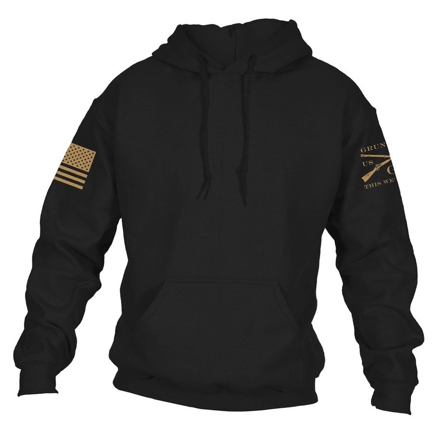 GRUNT STYLE LLC Pull à capuche classique Noir