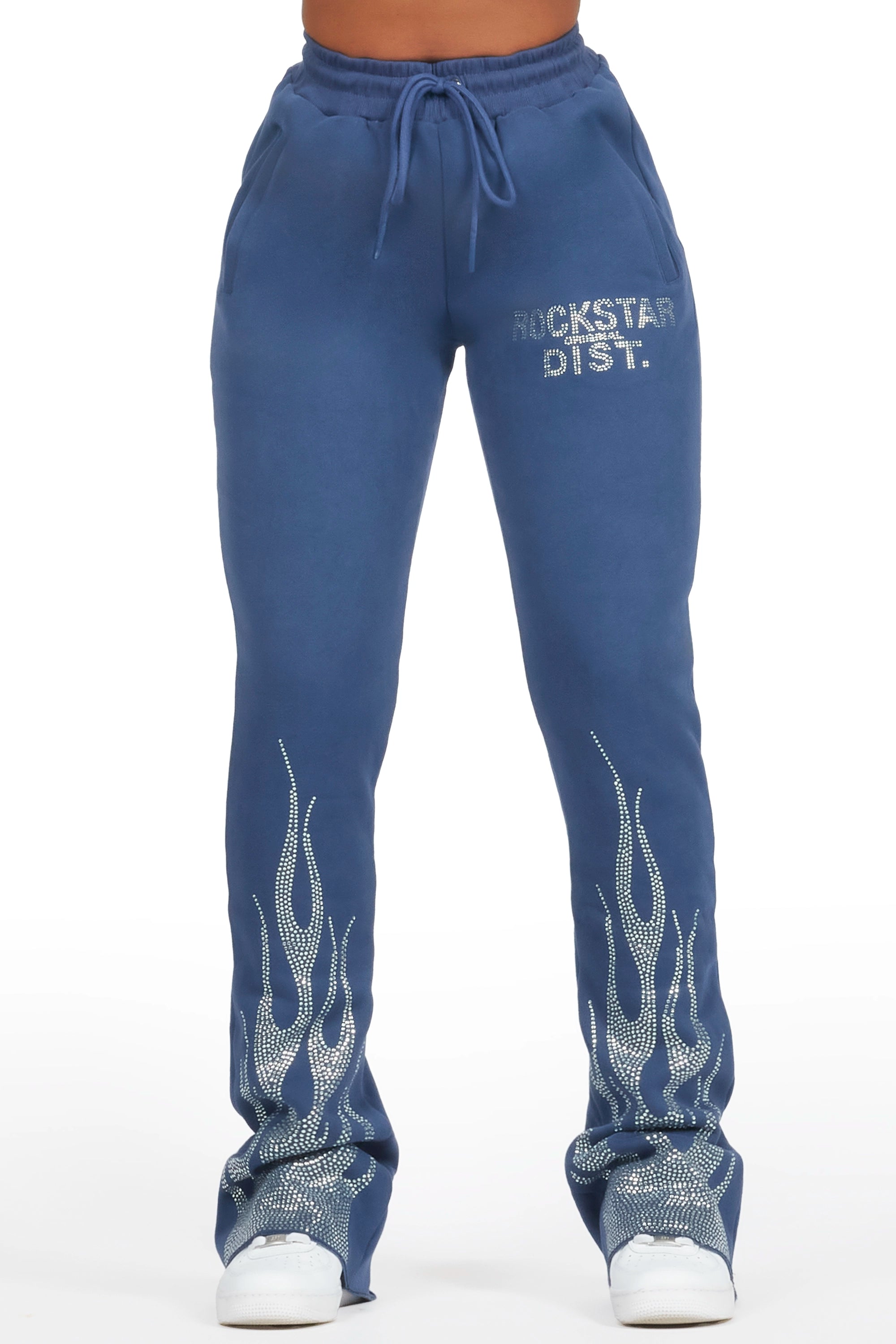 ROCKSTAR ORIGINAL Pantalon de jogging ajusté Anastesia en bleu marine