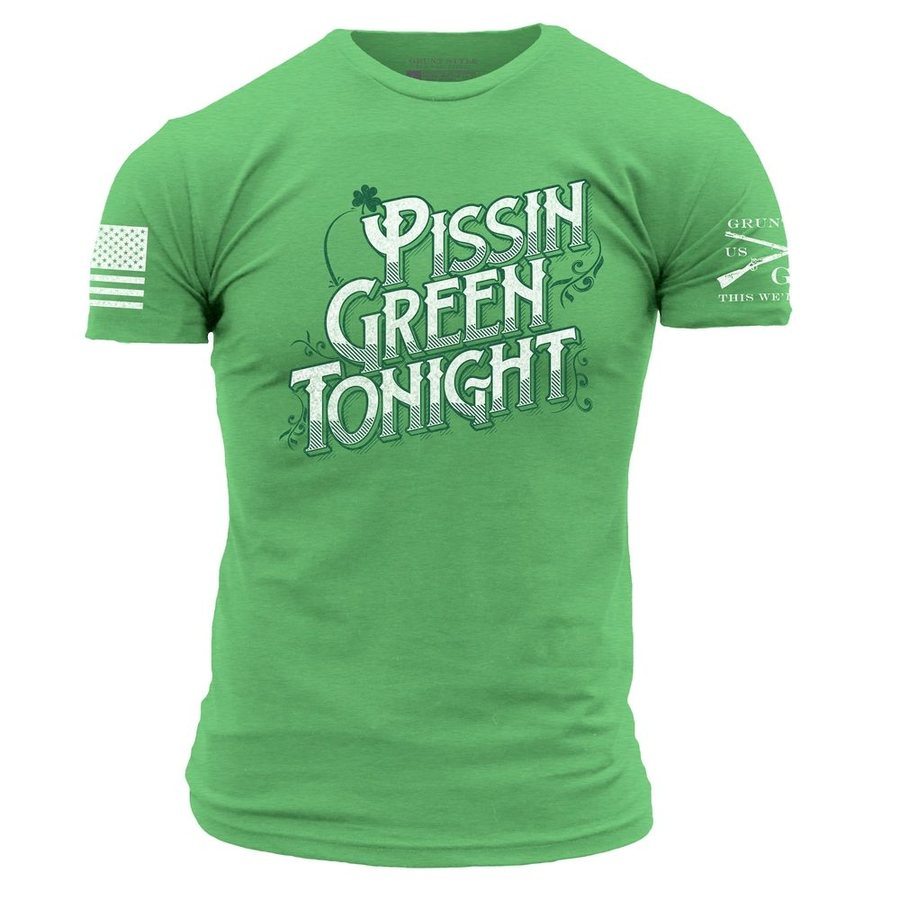 GRUNT STYLE LLC T-Shirt Militaire Décontracté Vert Kelly