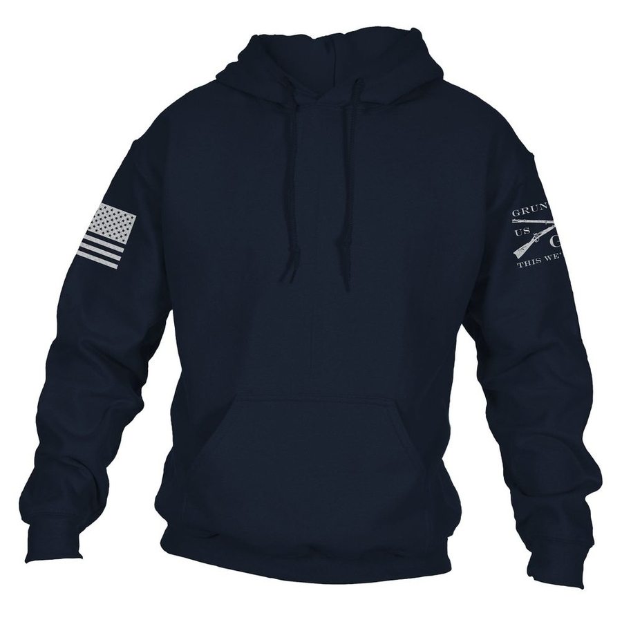 GRUNT STYLE LLC Pull à capuche décontracté bleu marine