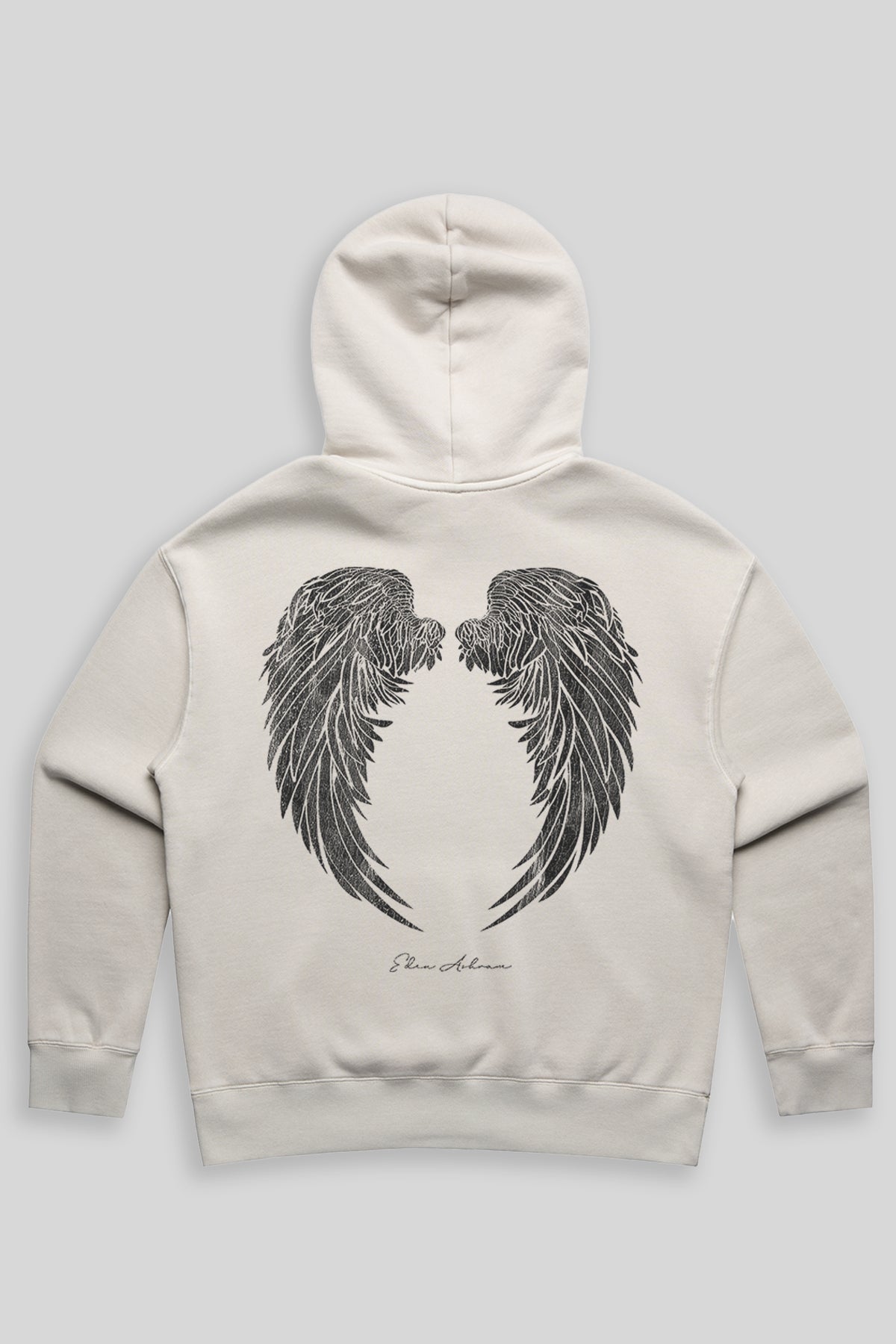 EDEN ASHRAM Ailes d'Ange Détails Exclusifs Pull Capuche Premium Vieilli