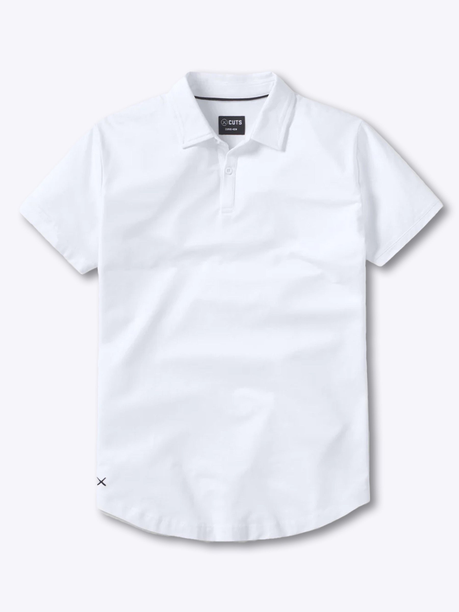 CUTS Polo AO Blanc | Coupe signature en PYCA Pro®