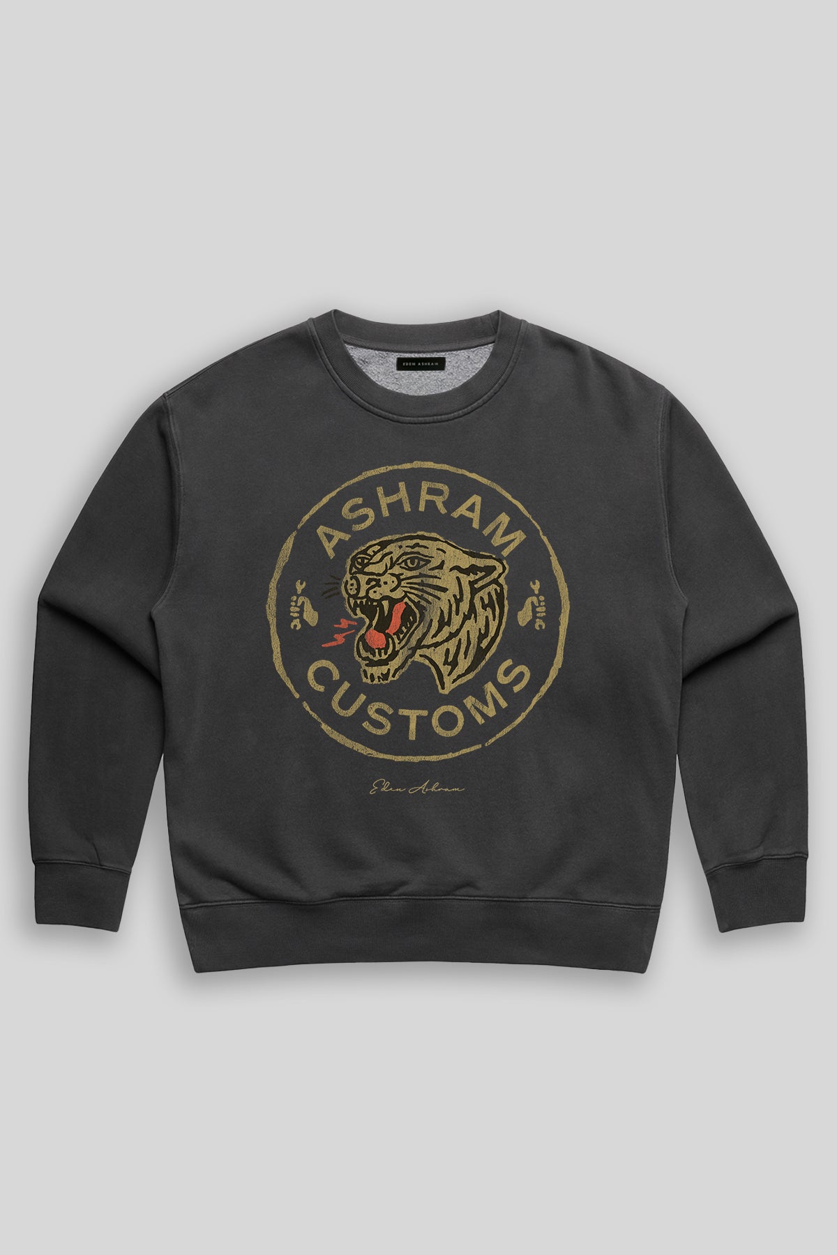 EDEN ASHRAM Pullover délavé Ashram Customs style vintage