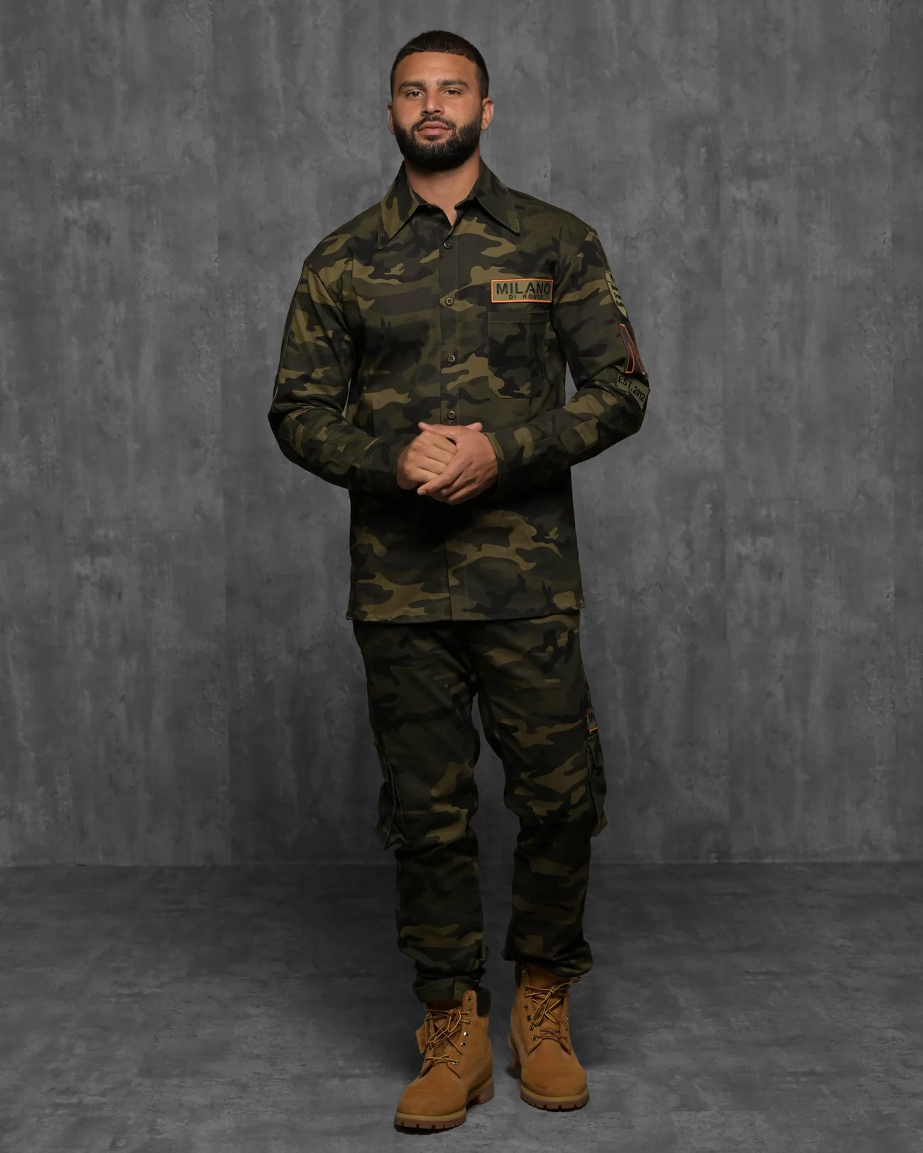 MILANO DI ROUGE Ensemble Ryder Camouflage Tactique