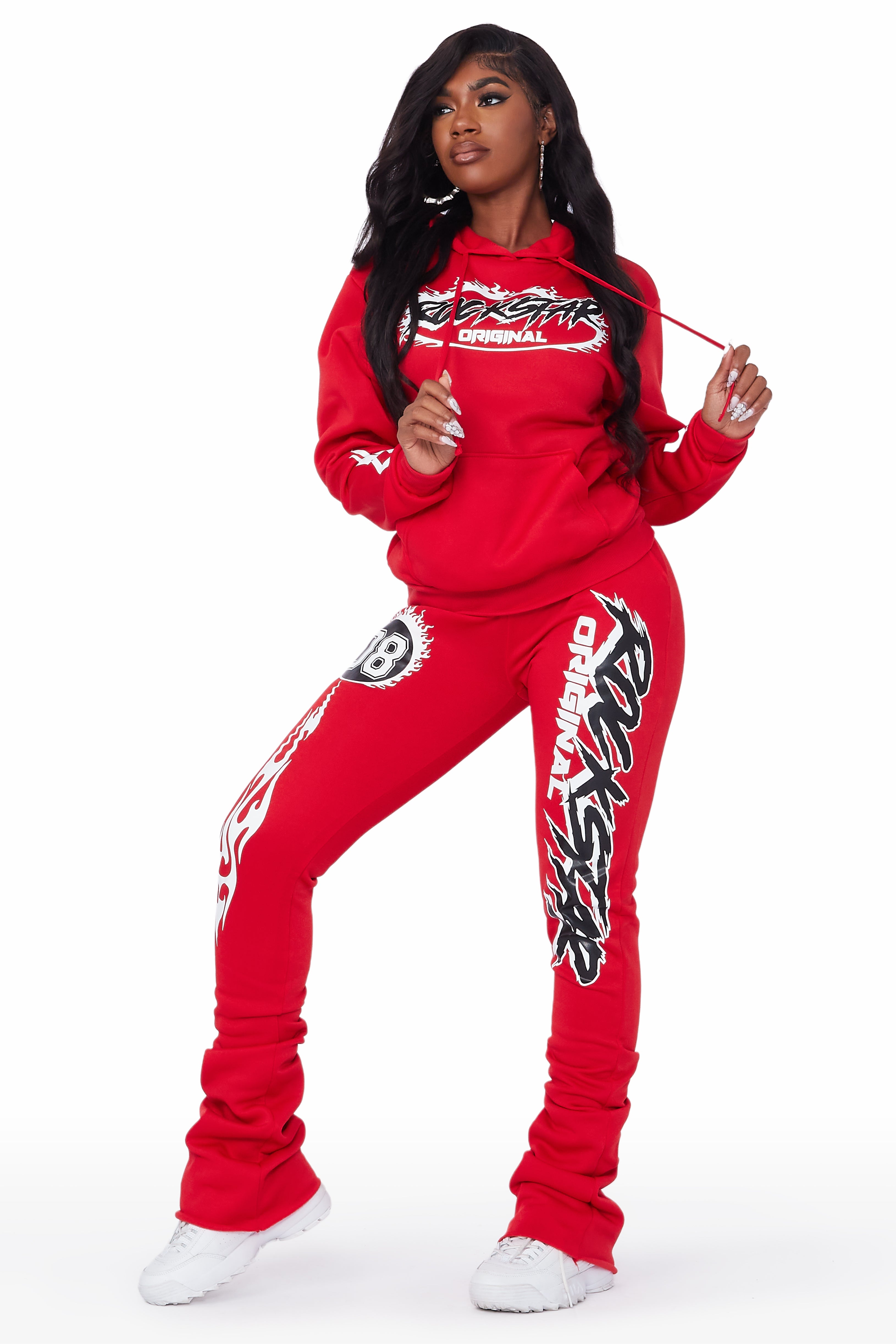 ROCKSTAR ORIGINAL Aviana Rouge : Jeu de Rails Superposés Haut de Gamme
