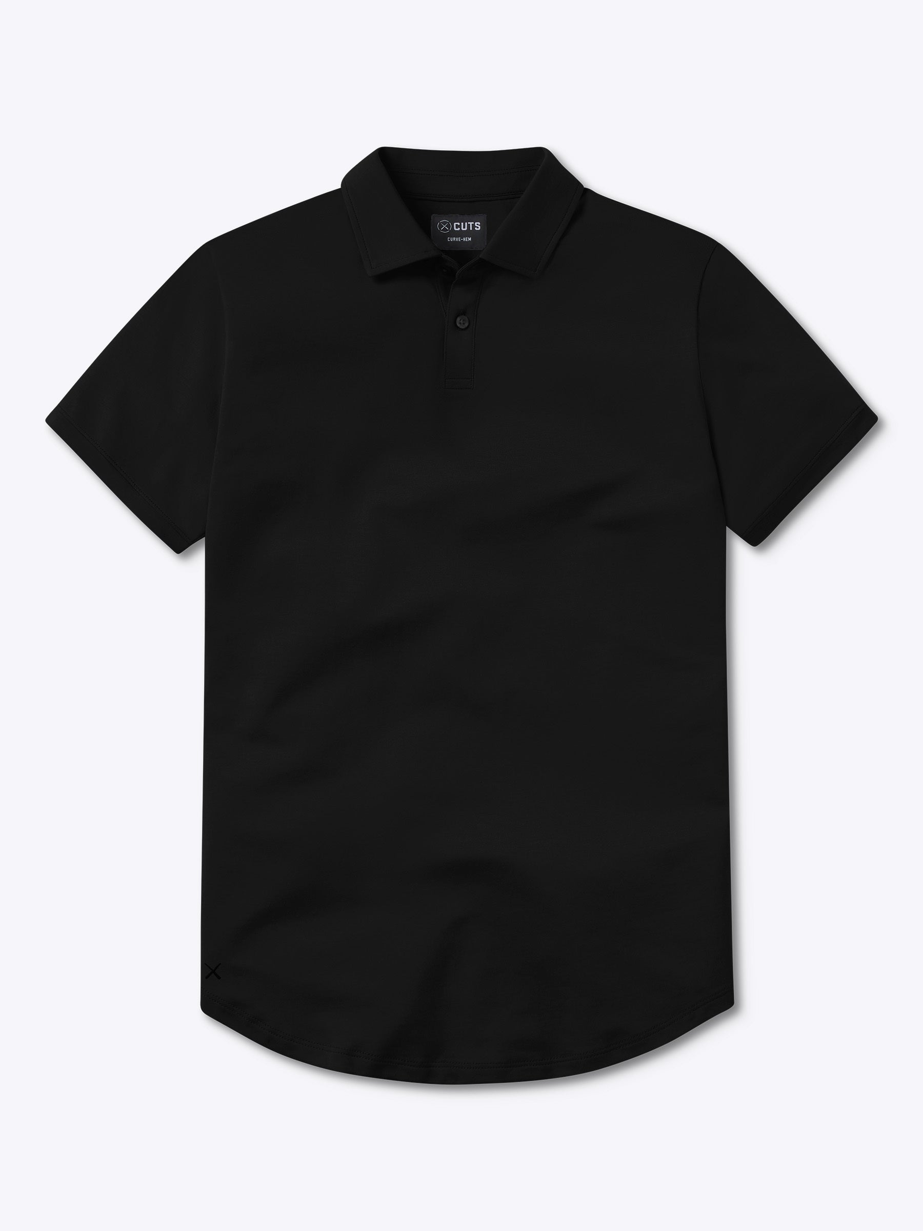 CUTS Polo Universel Confort COZ | Noir en Mélange de Coton Pima à Coupe Classique