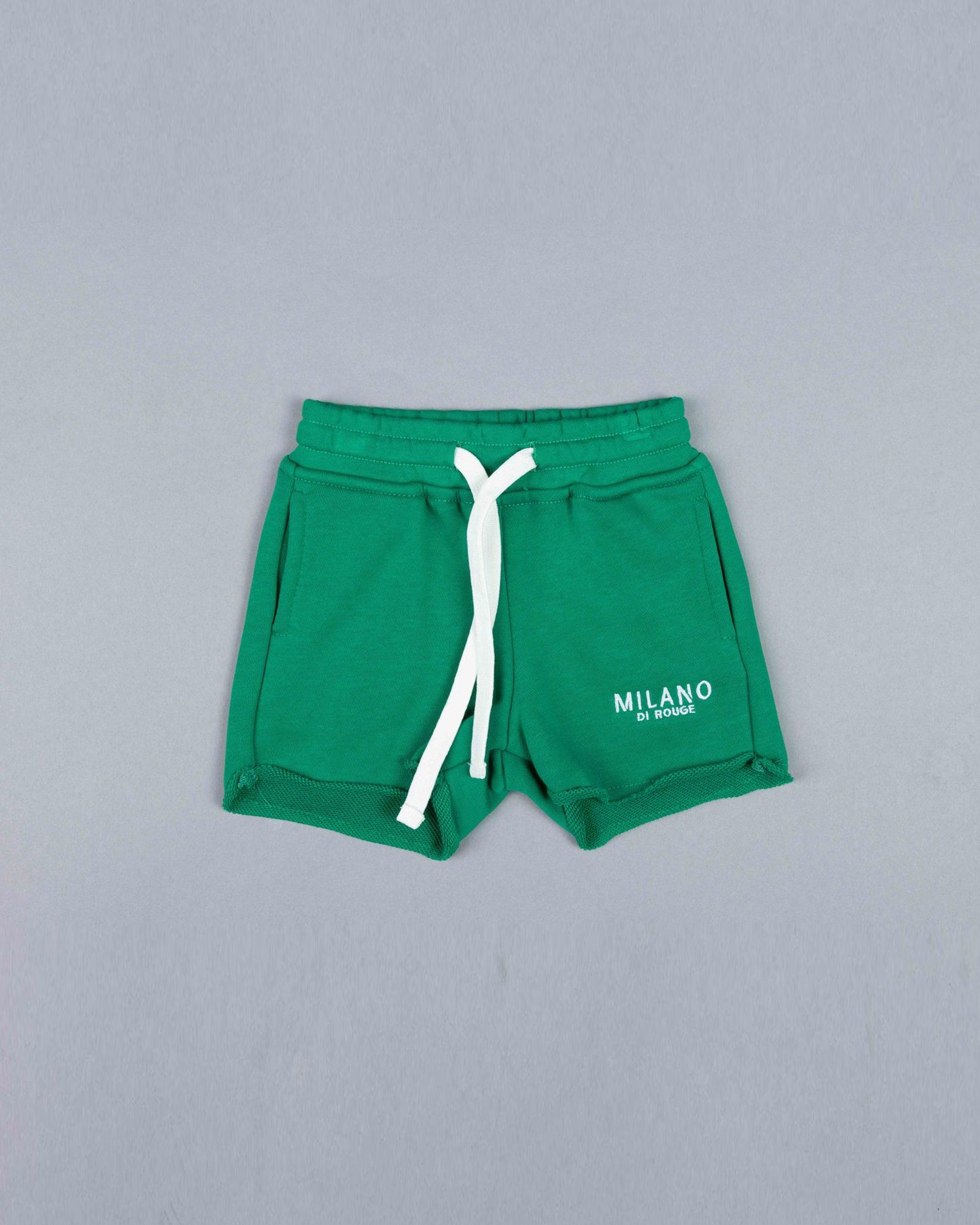 MILANO DI ROUGE Short en Polaire Léger pour Bébé Idéal pour l'Été