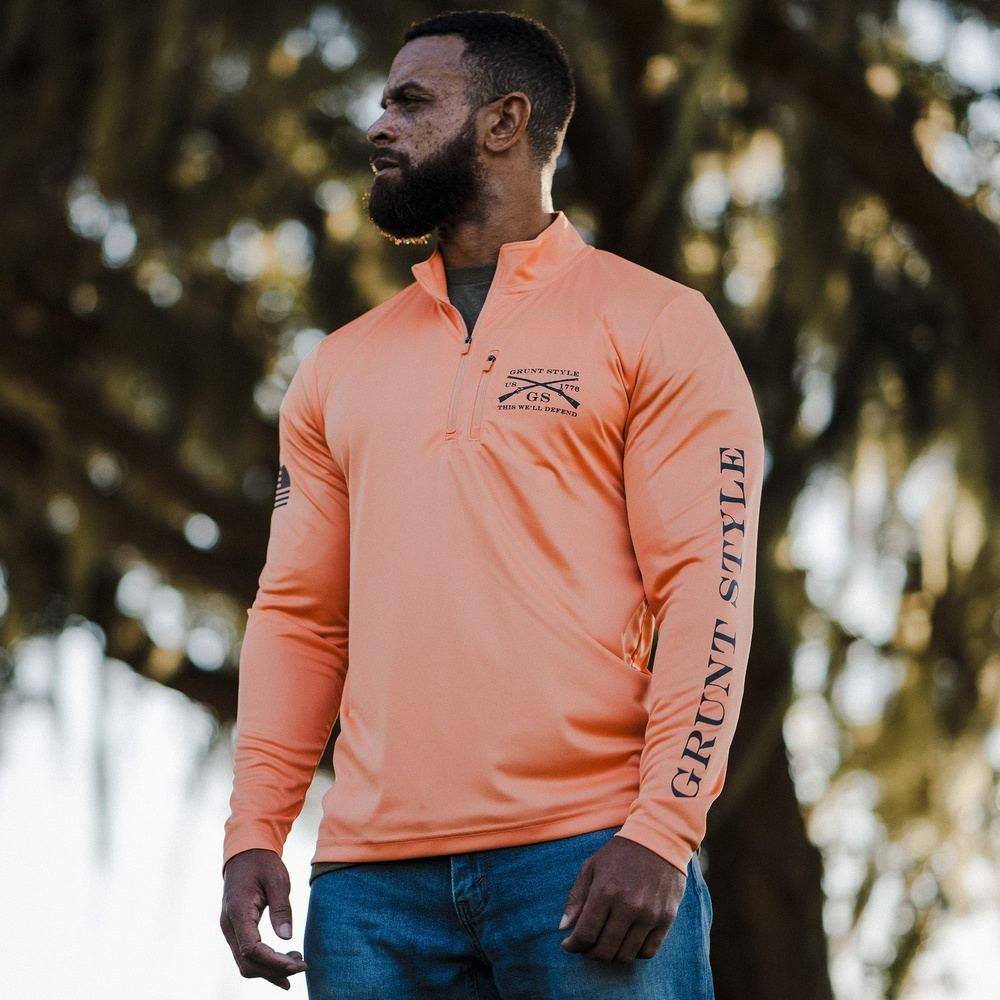 GRUNT STYLE LLC Pull Overwatch 1/4 Zip – Éclat Abricot
