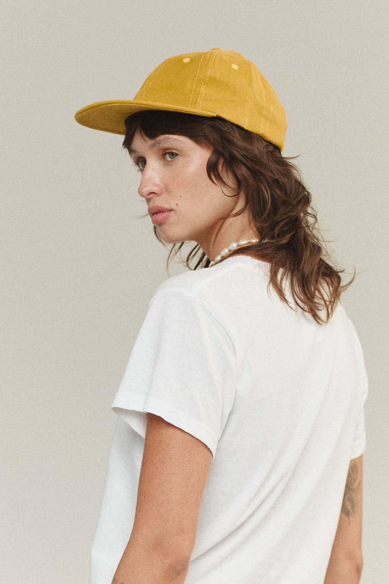 JUNGMAVEN Casquette en Tweed Chenga Style Urbain Décontracté