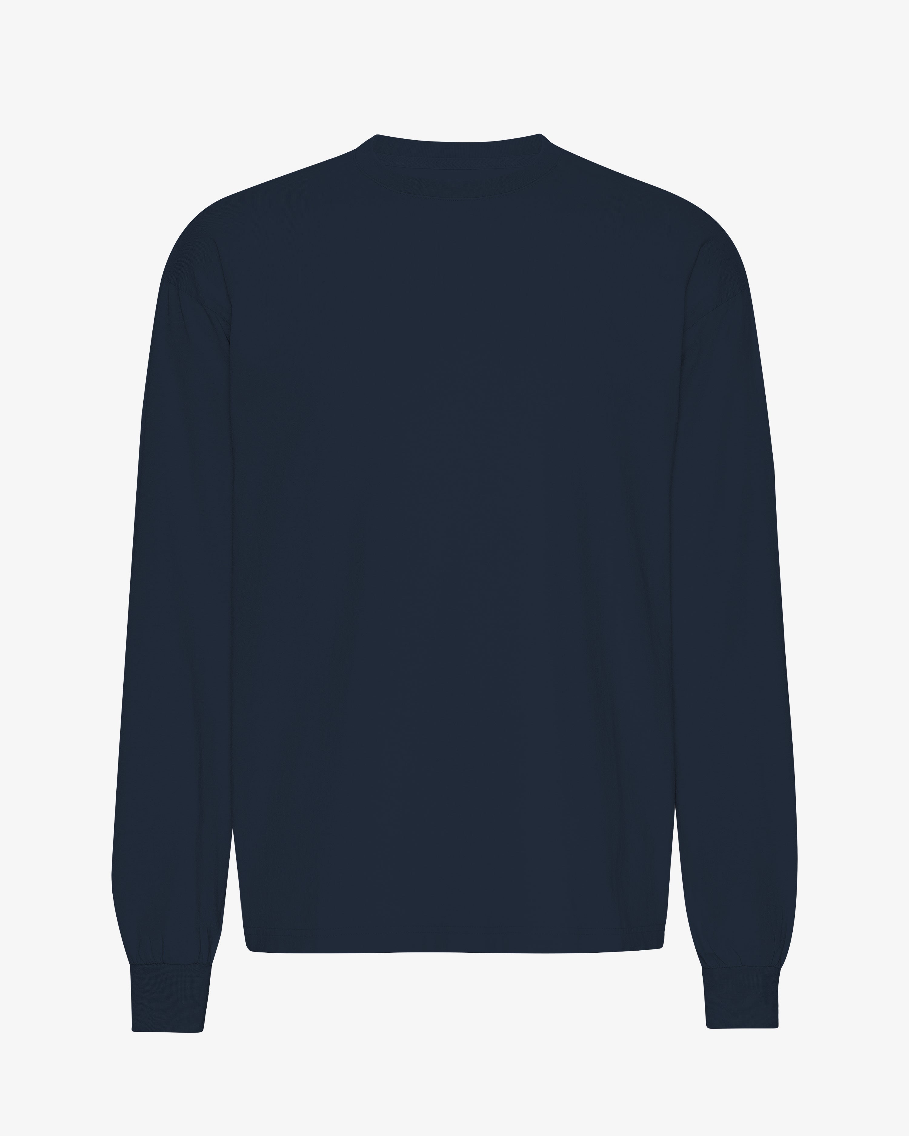 COLORFUL STANDARD T-shirt bio oversize à manches longues Bleu marine élégant et confortable