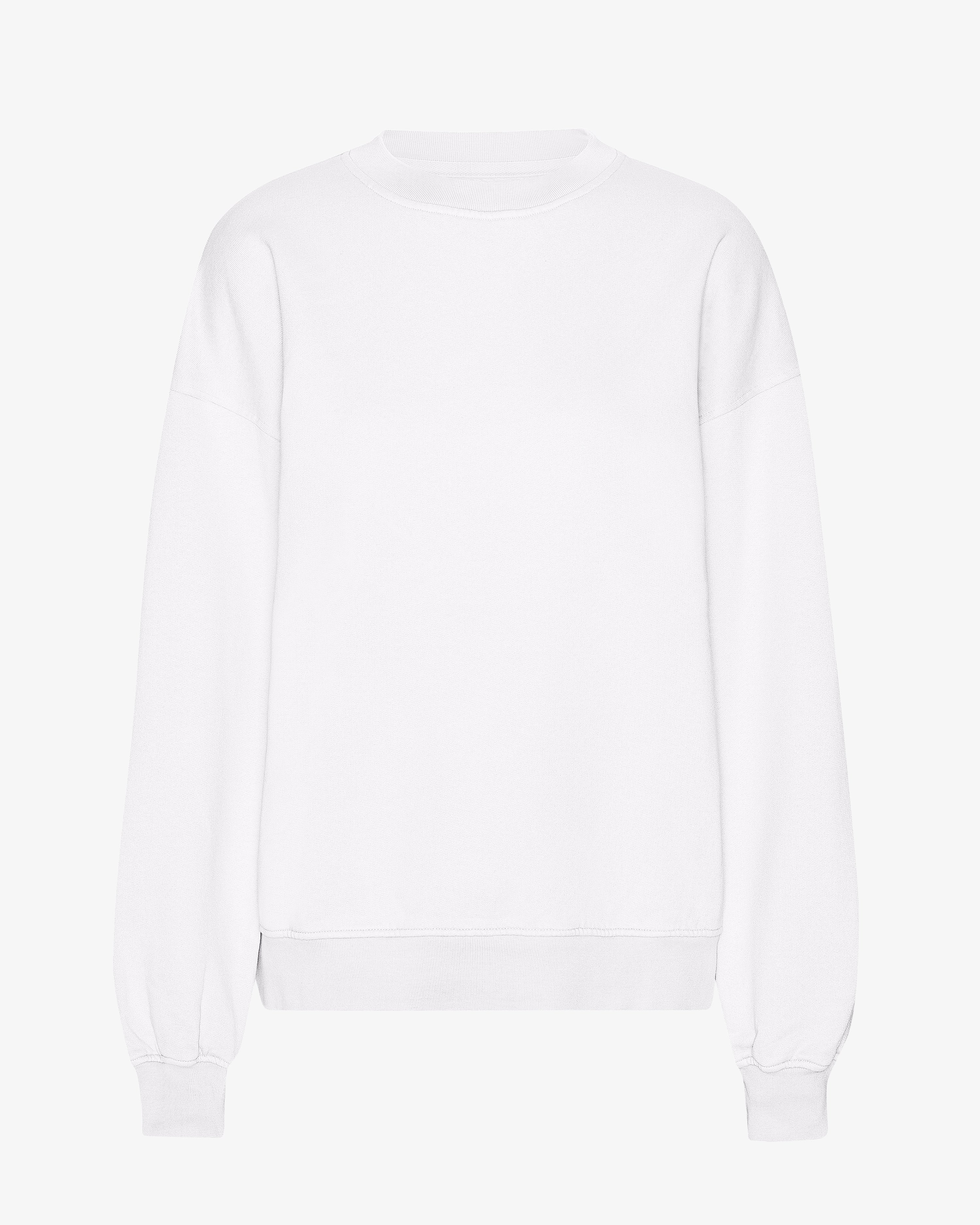 COLORFUL STANDARD Sweat-shirt bio oversized à col rond Blanc lumière éclatant