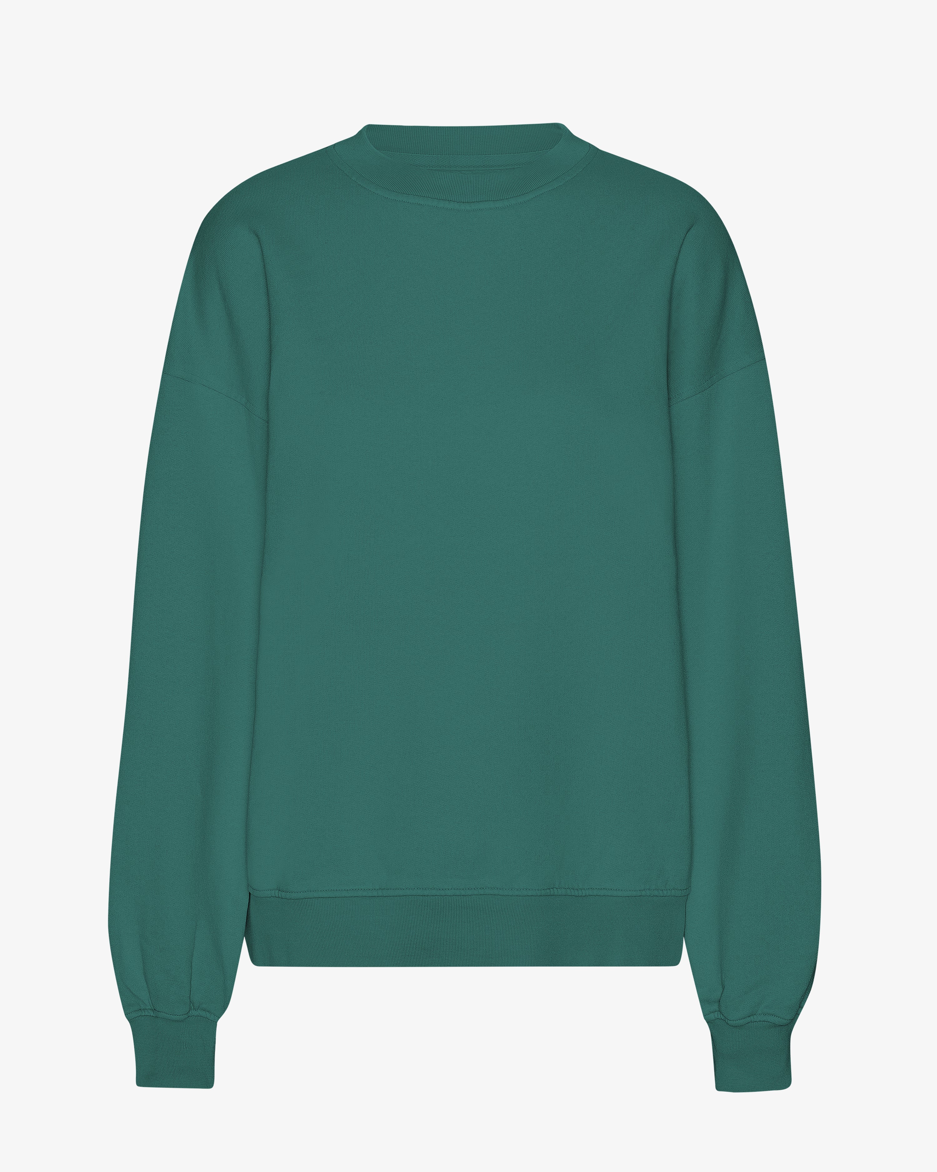 COLORFUL STANDARD Pull oversize bio confortable Vert sapin