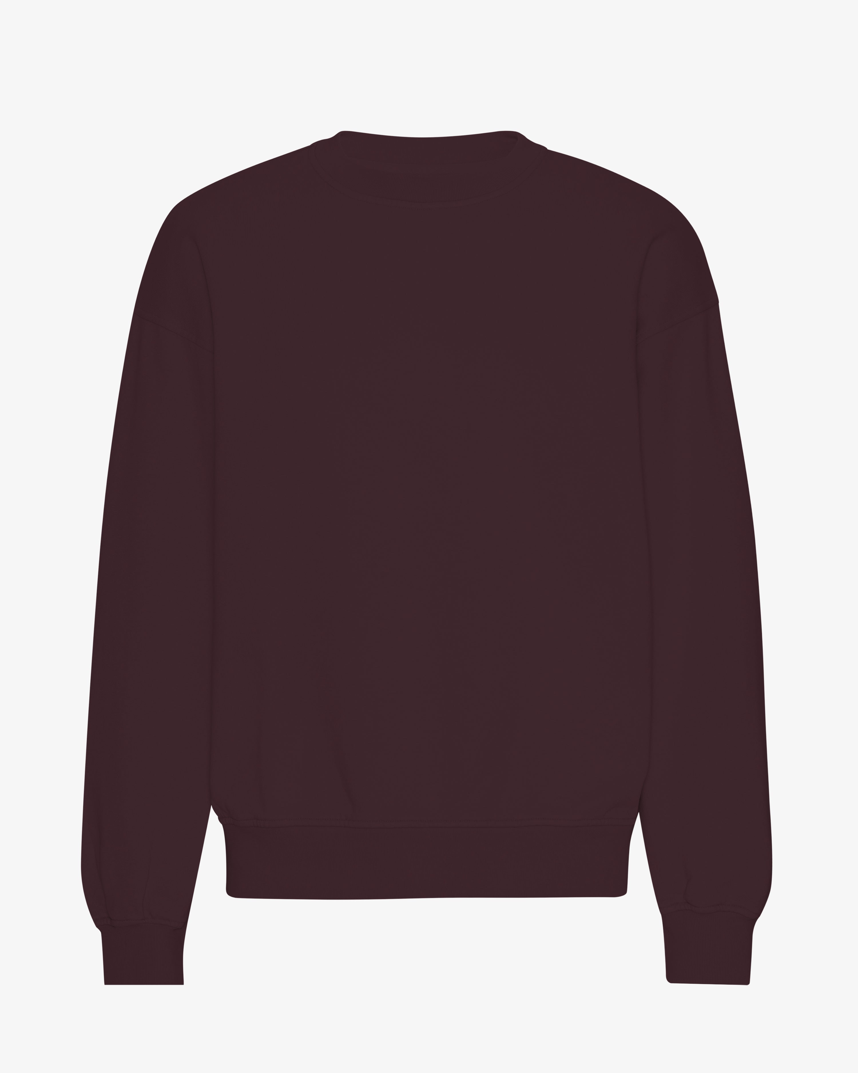 COLORFUL STANDARD Sweat-shirt Oversized Biologique Confortable Rouge Bordeaux Profond