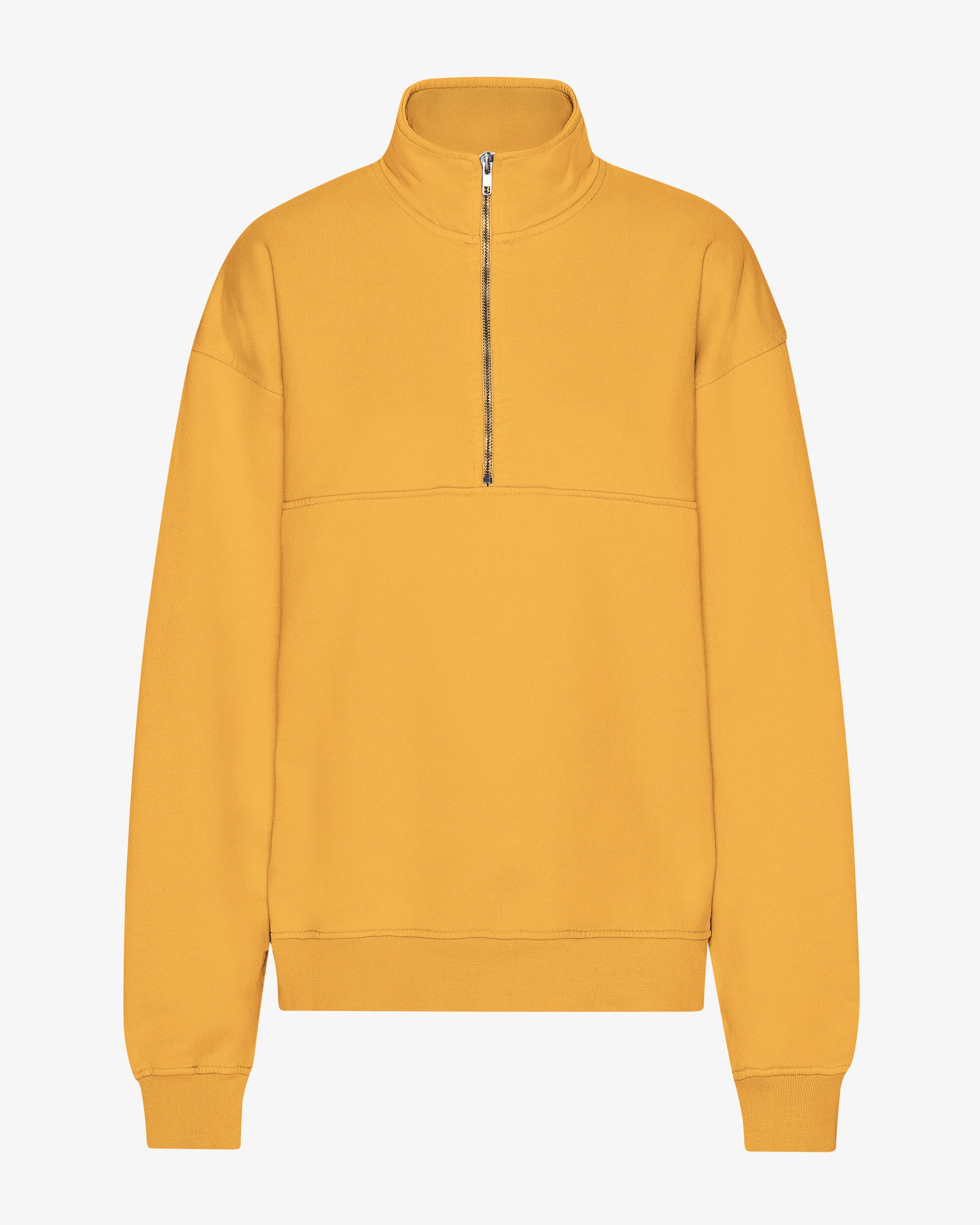 COLORFUL STANDARD Pull à col montant bio Jaune flamboyant