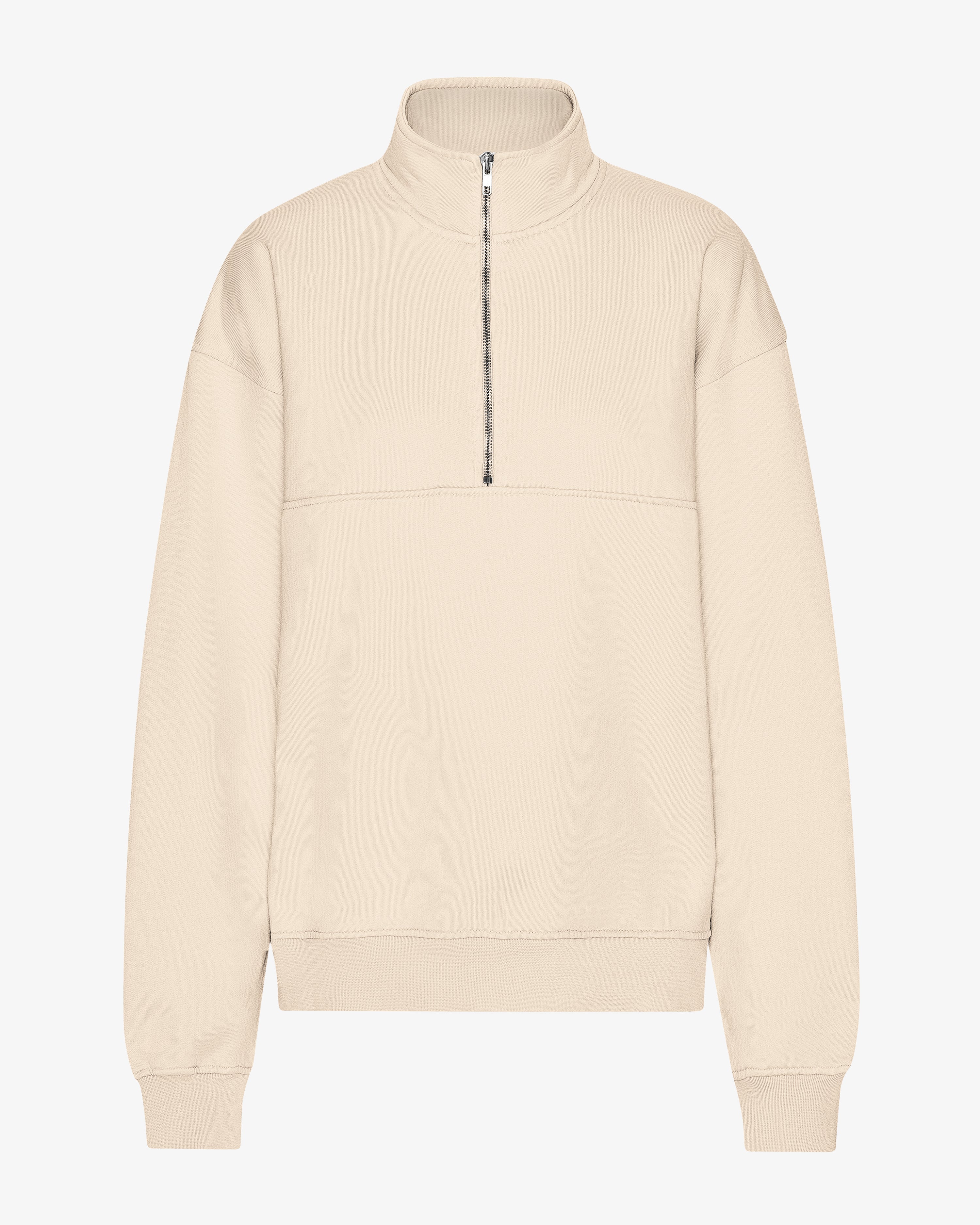 COLORFUL STANDARD Pull Col Montant Bio Blanc Ivoire Élégant