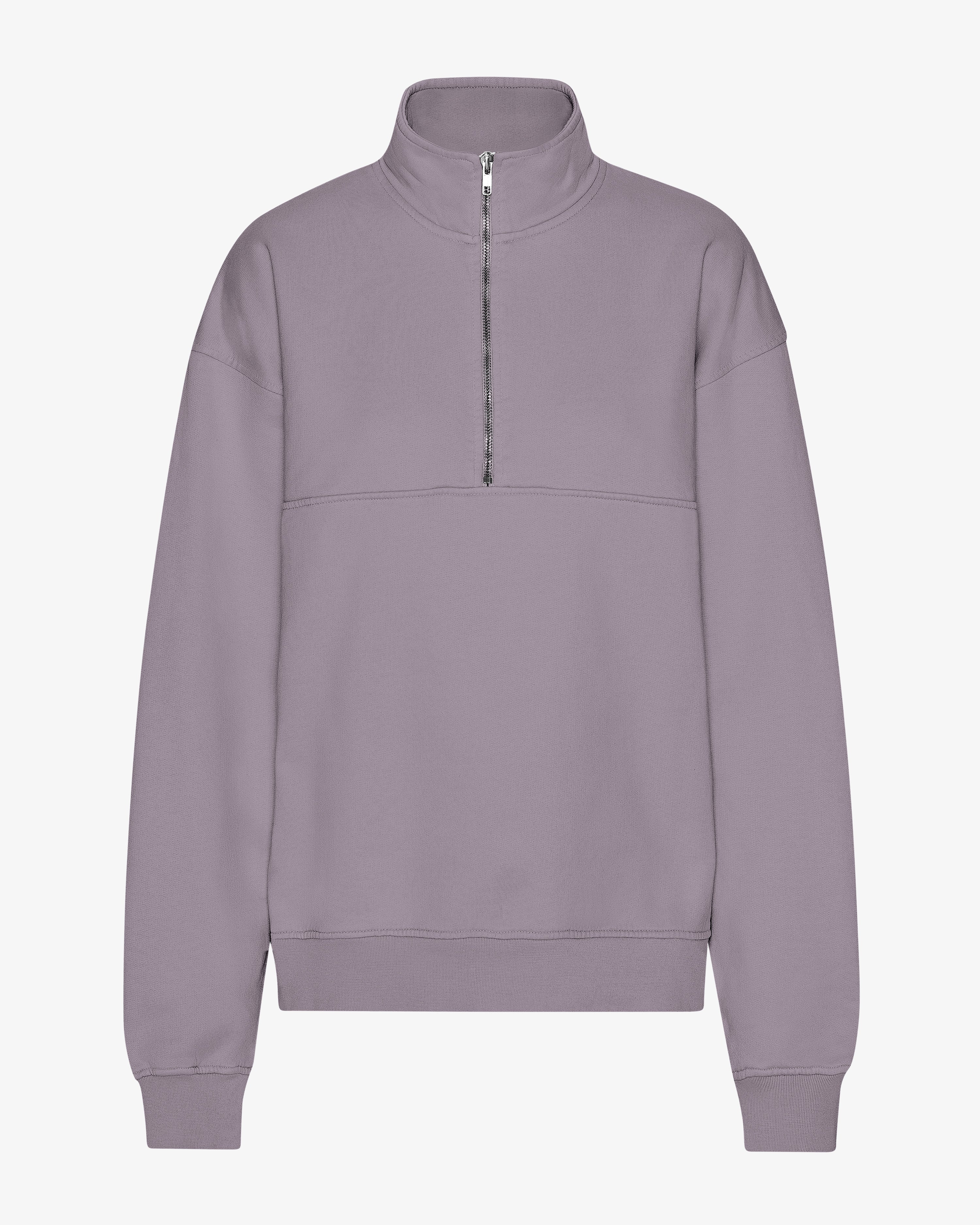 COLORFUL STANDARD Pull-over en coton bio avec col montant Nuance Lavande captivante