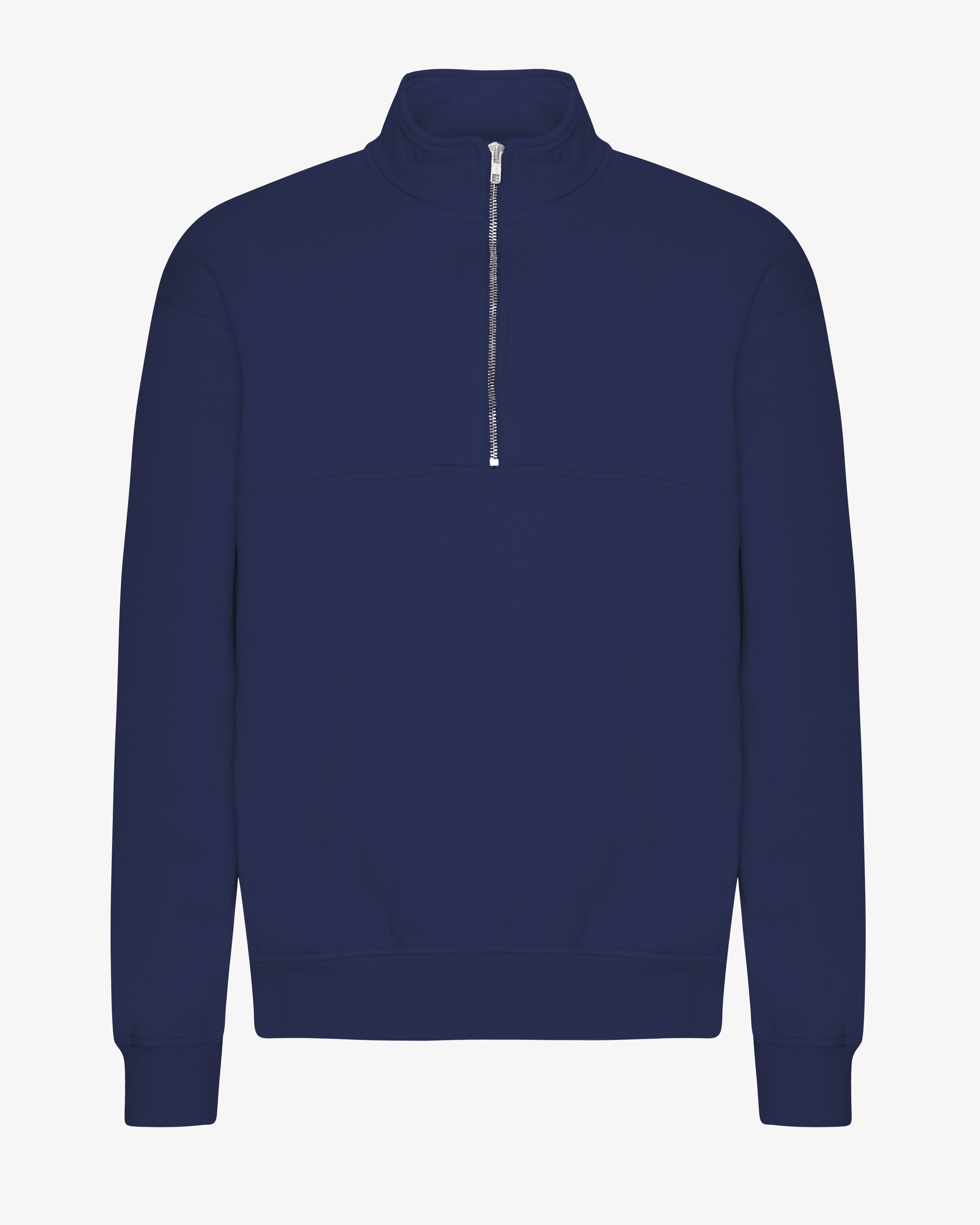 COLORFUL STANDARD Pull en maille bio à col ras-du-cou Bleu Marine profond