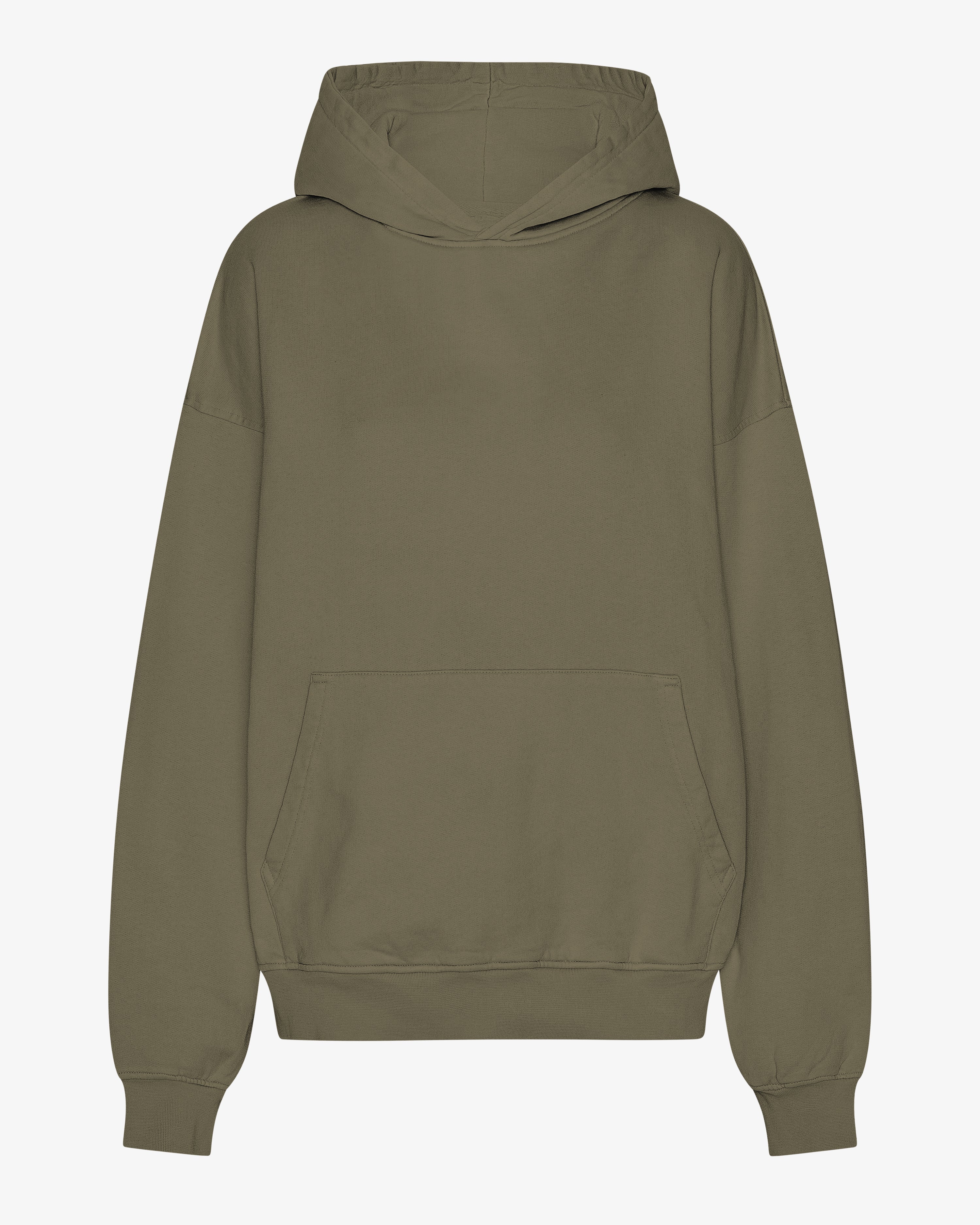 COLORFUL STANDARD Pull-over ample bio confortable Vert olive mat
