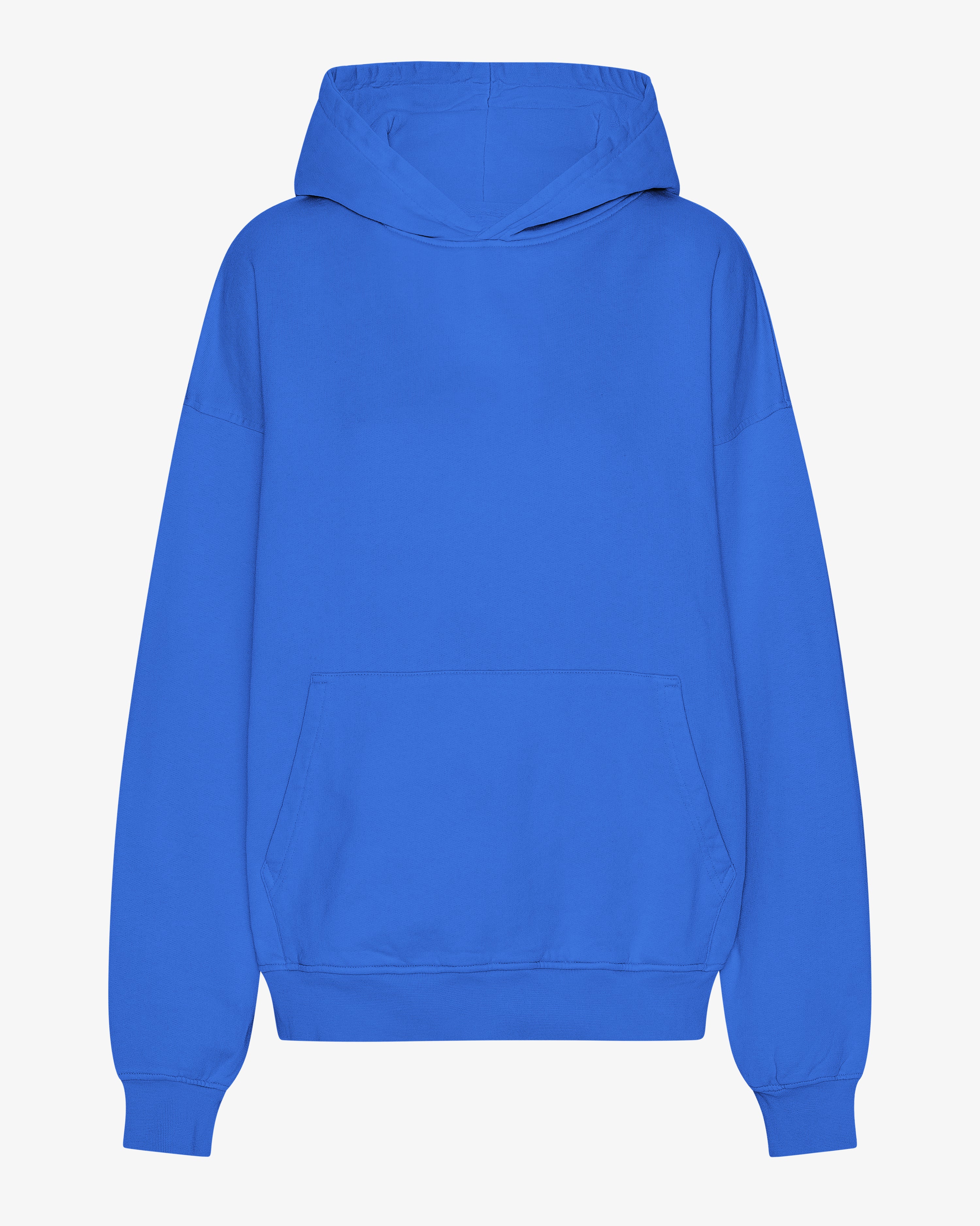 COLORFUL STANDARD Découvrez notre pull à capuche oversize bio d'un bleu saphir éclatant