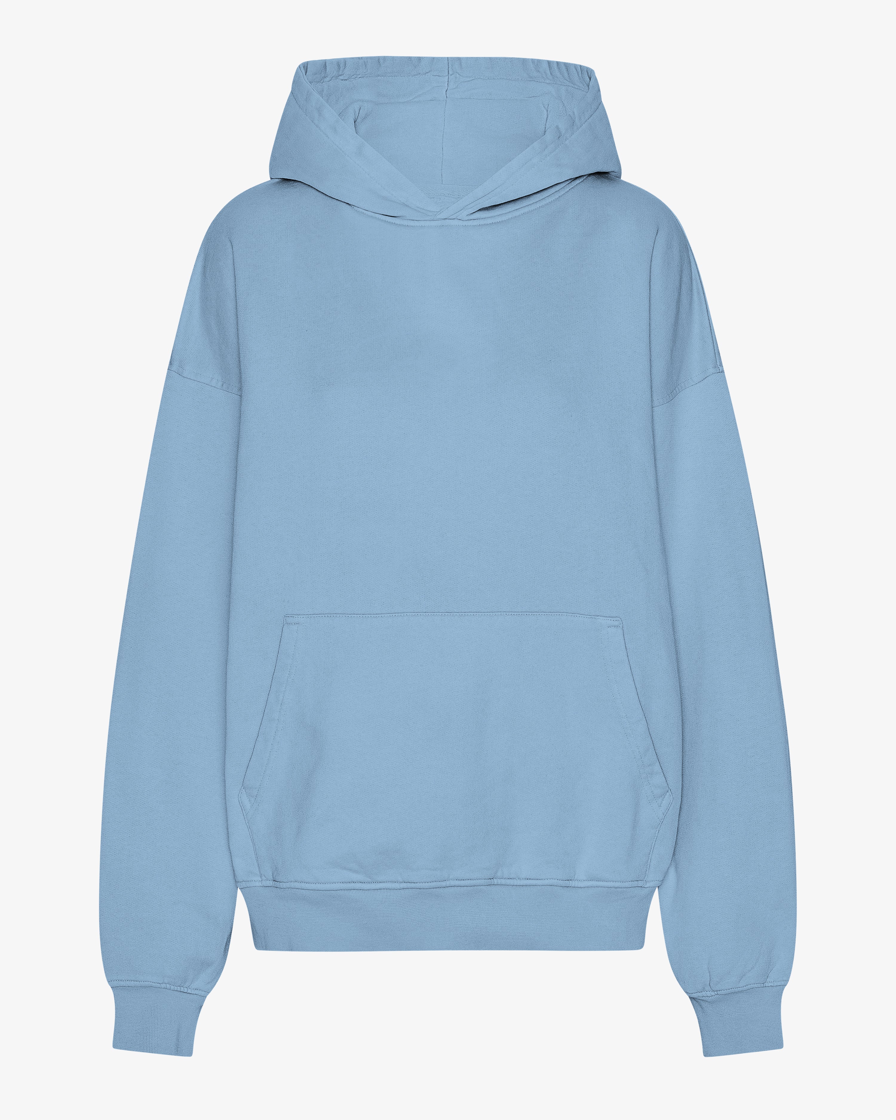 COLORFUL STANDARD Sweat-shirt bio ample à capuche Bleu Rivage