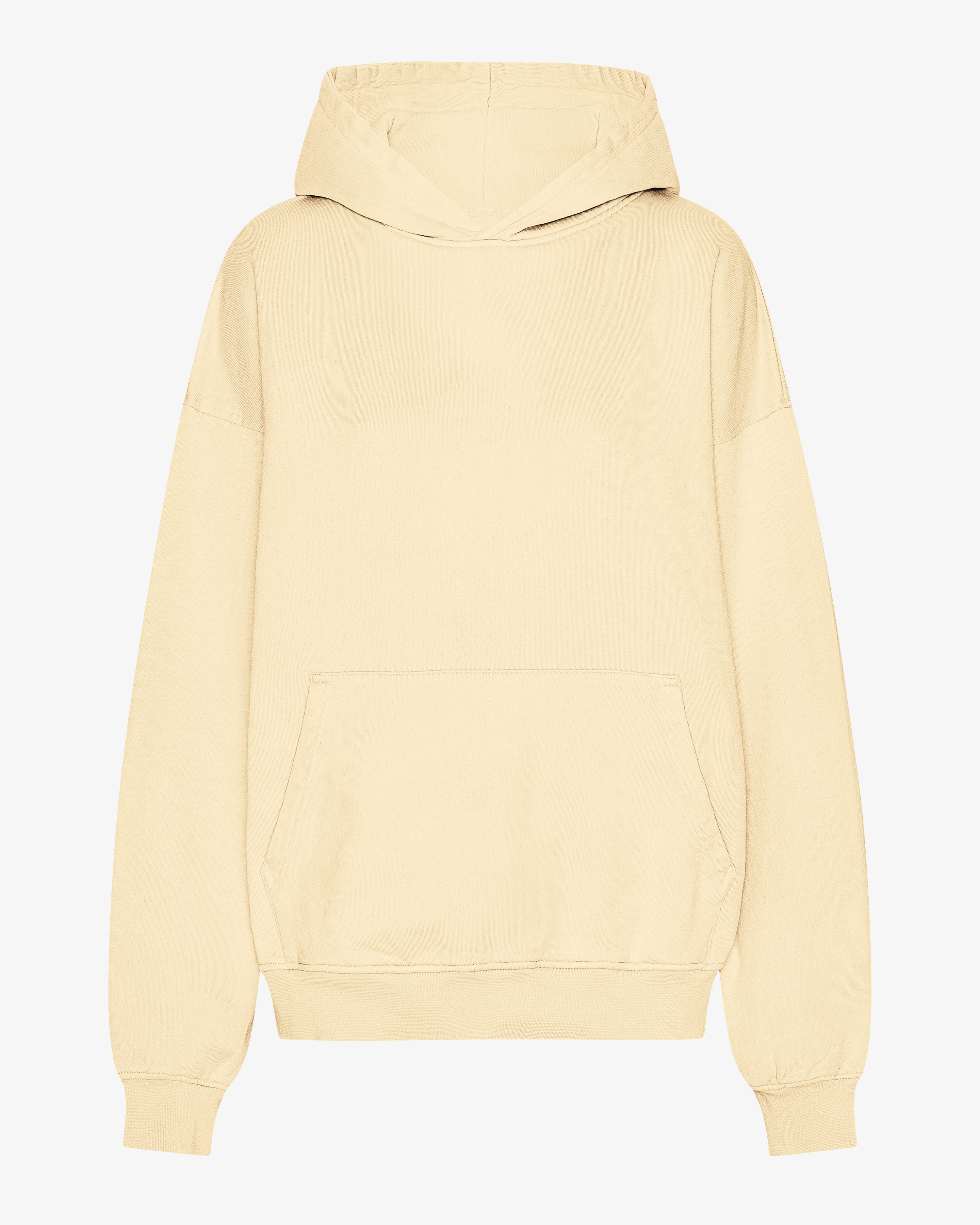 COLORFUL STANDARD Pull Bio Oversized en Maille Épaisse Jaune Doux
