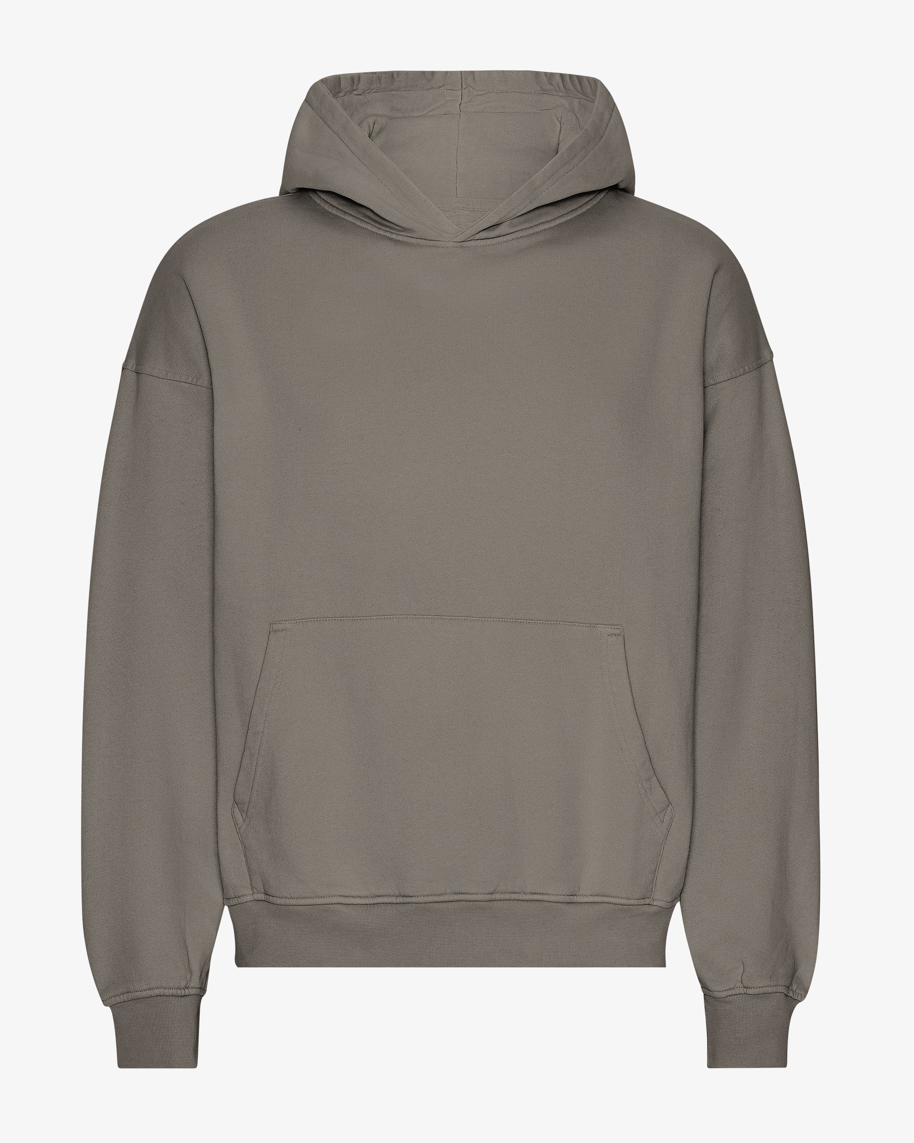 COLORFUL STANDARD Capuche oversize confortable en coton bio Brun brumeux