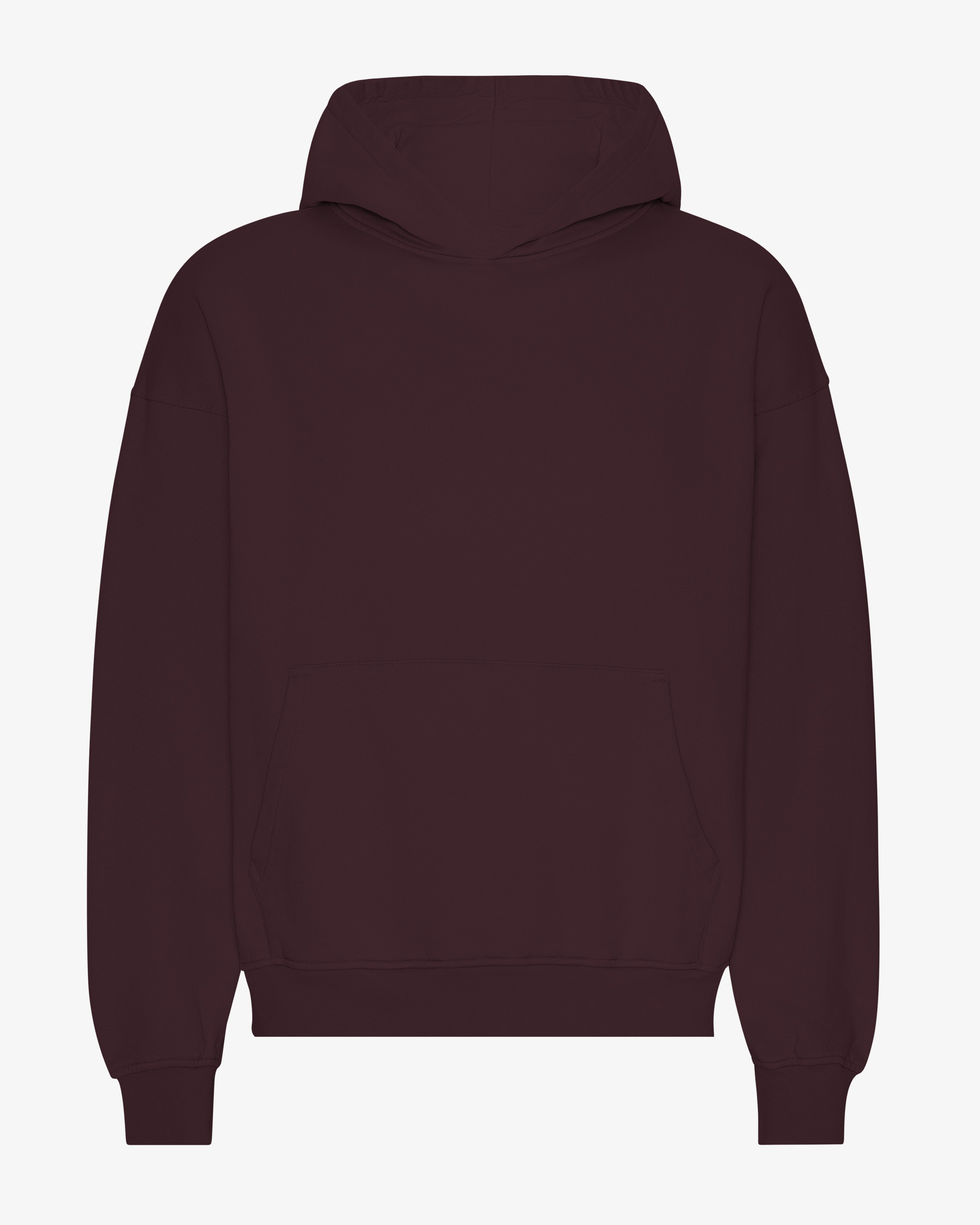 COLORFUL STANDARD Sweat-Shirt Bio Oversize Capuche Rouge Bordeaux
