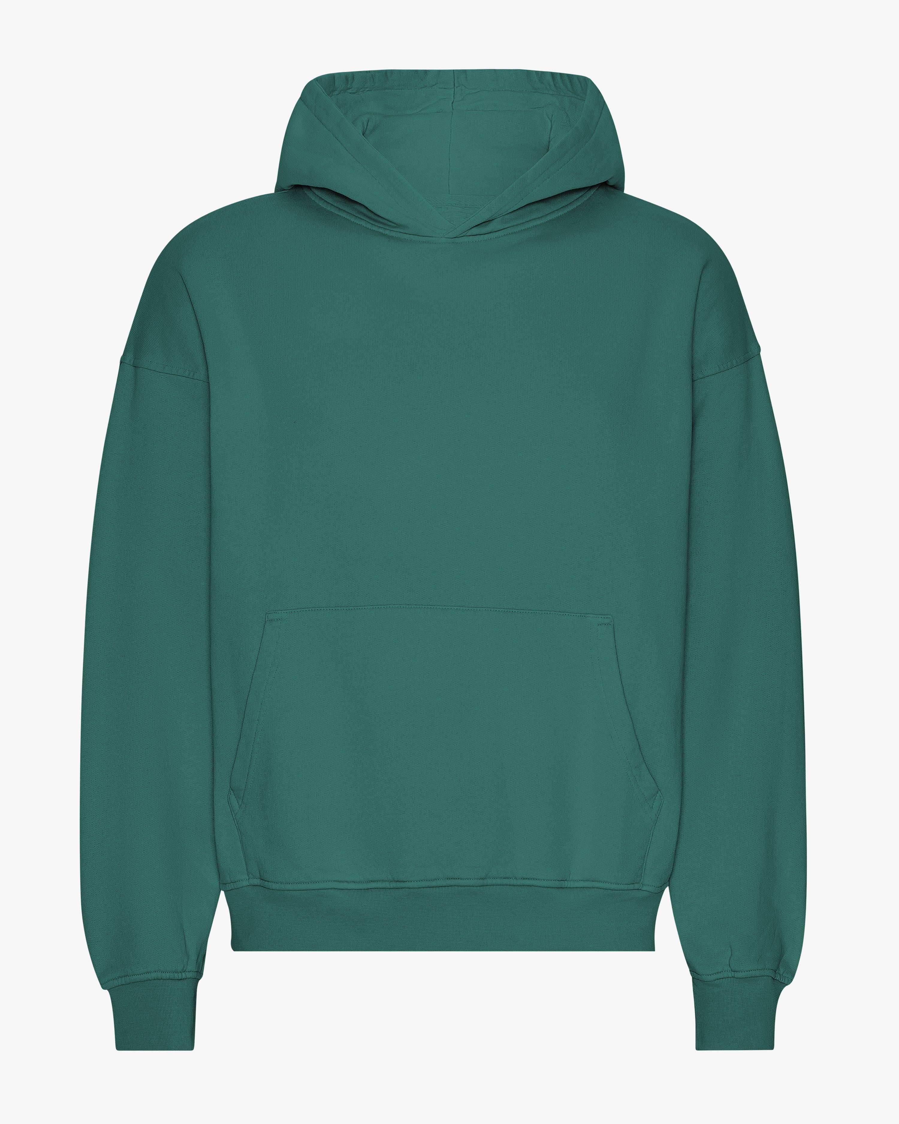 COLORFUL STANDARD Pull-over Bio Oversize à Capuche douce Vert sapin