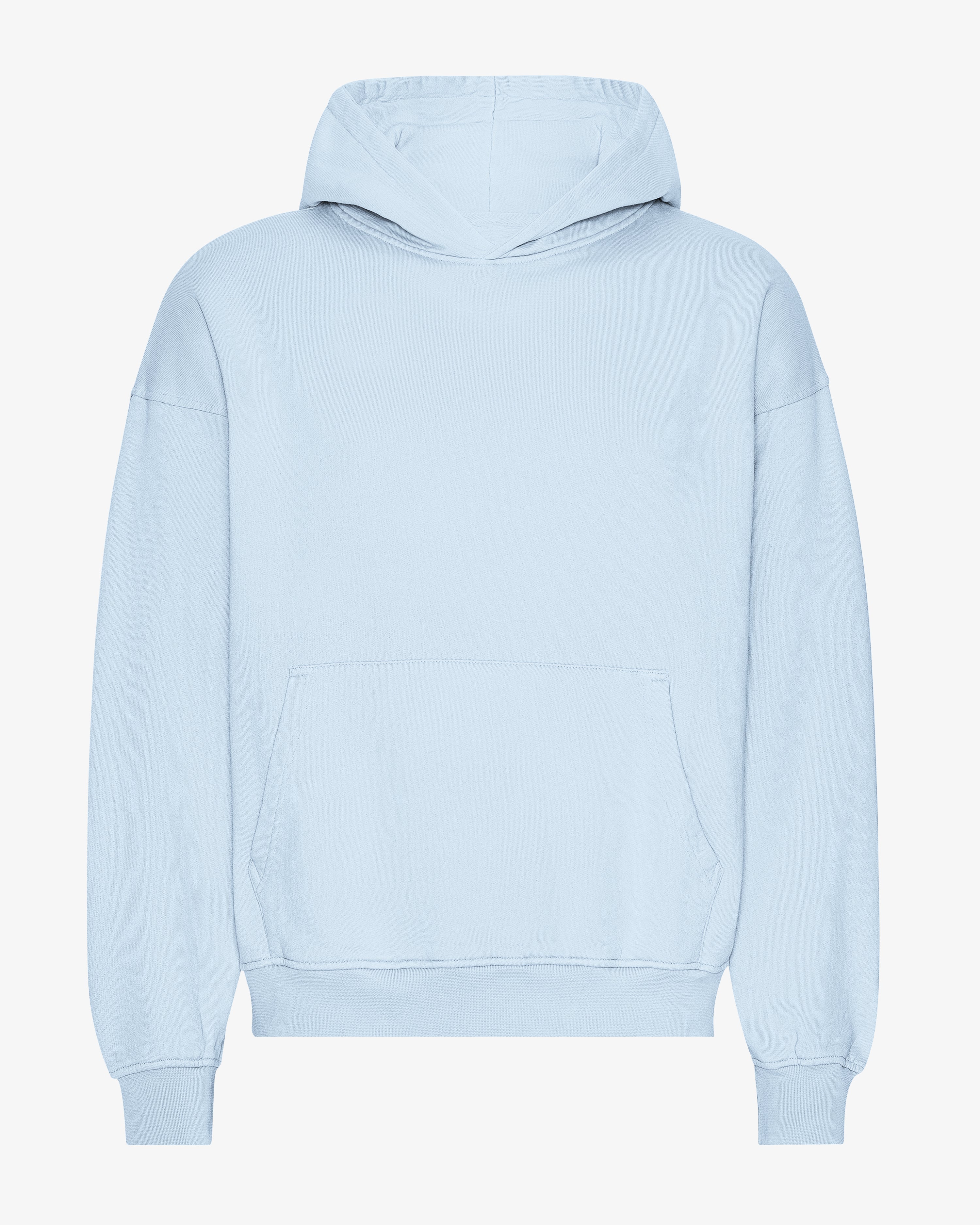 COLORFUL STANDARD Sweat Bio Oversize à Capuche Bleu Polaire