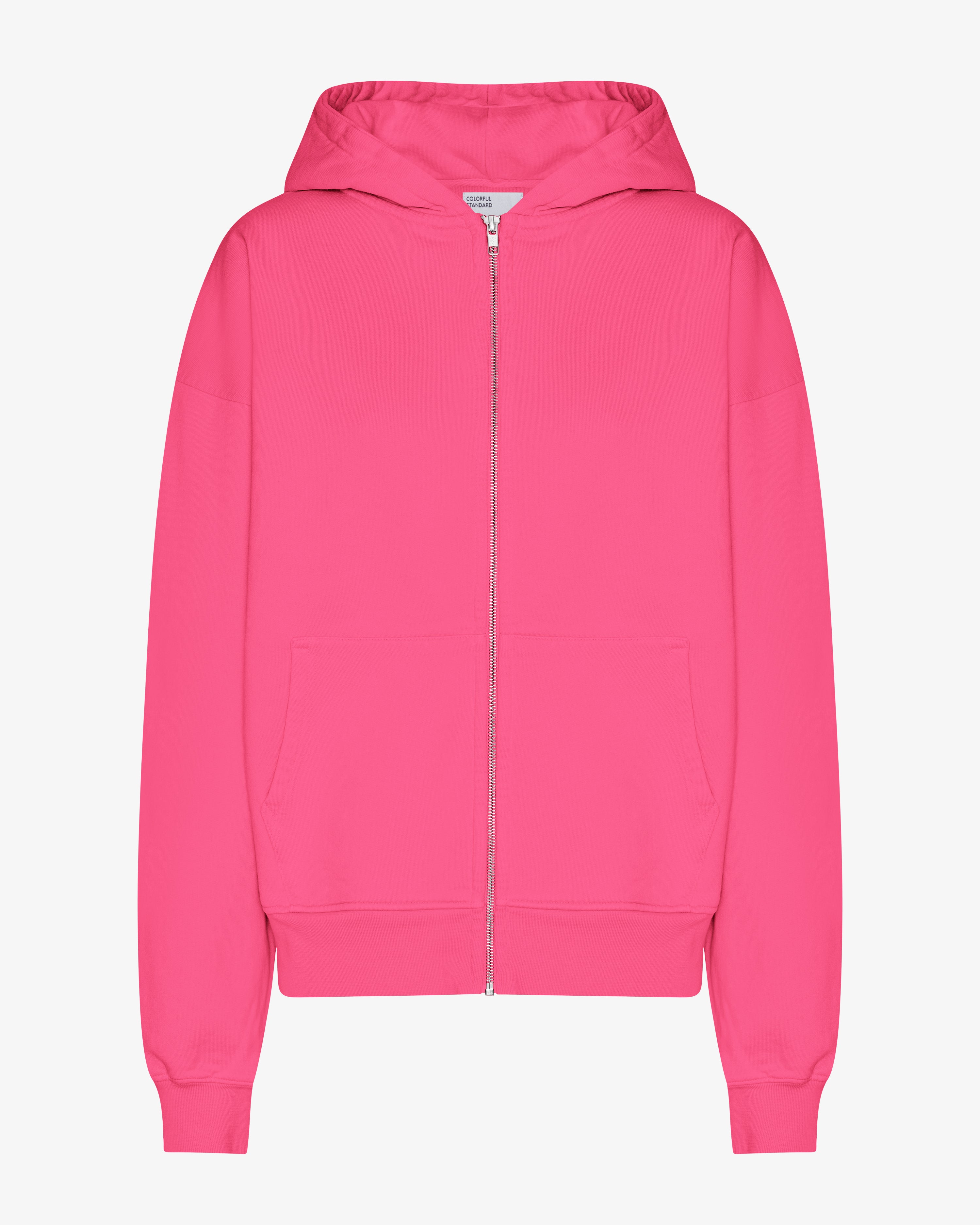 COLORFUL STANDARD Doudoune-zippée oversized bio Rose bonbon vibrante