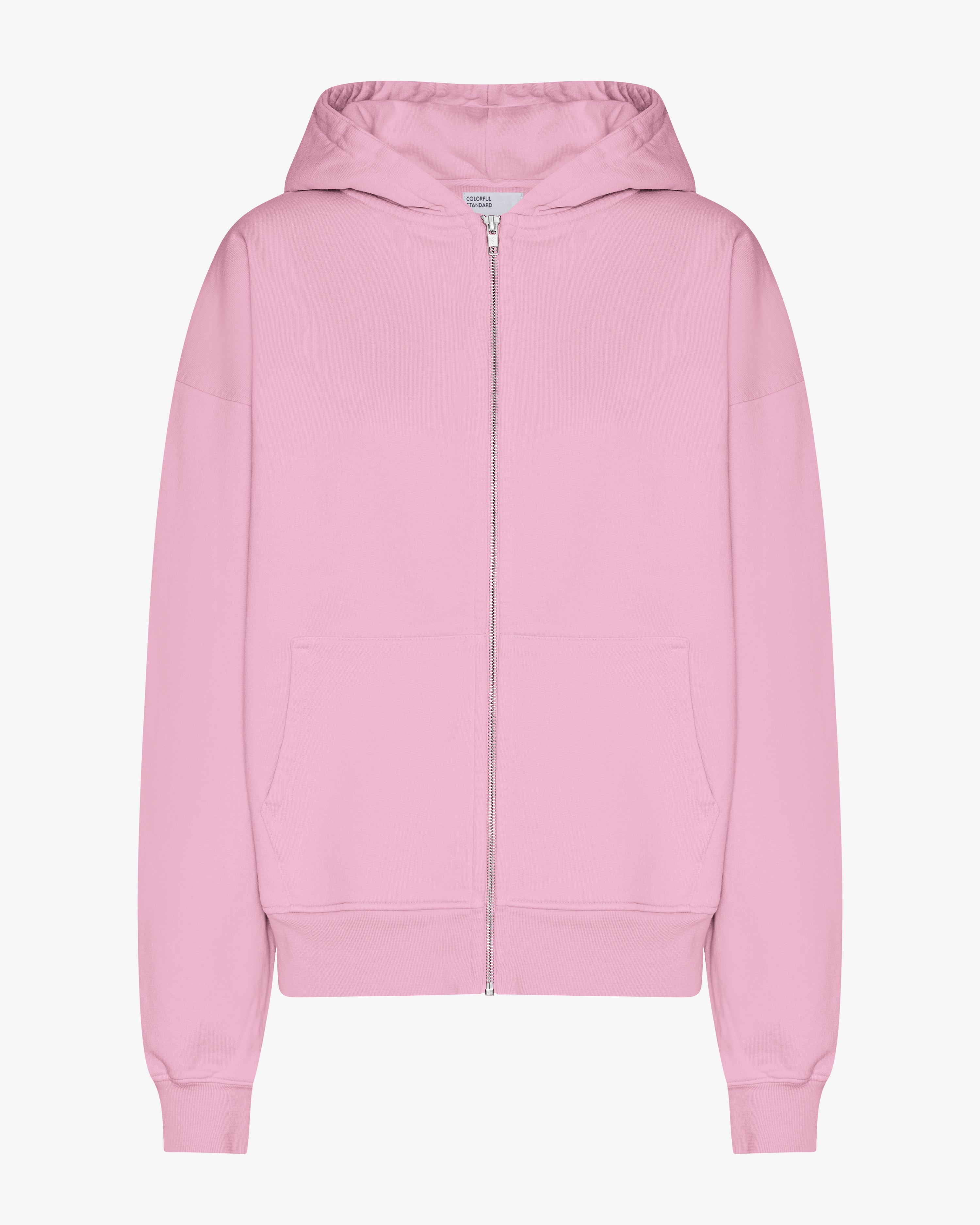 COLORFUL STANDARD Sweat Bio Grande Taille avec Fermeture Éclair Doux Fleur de Cerisier