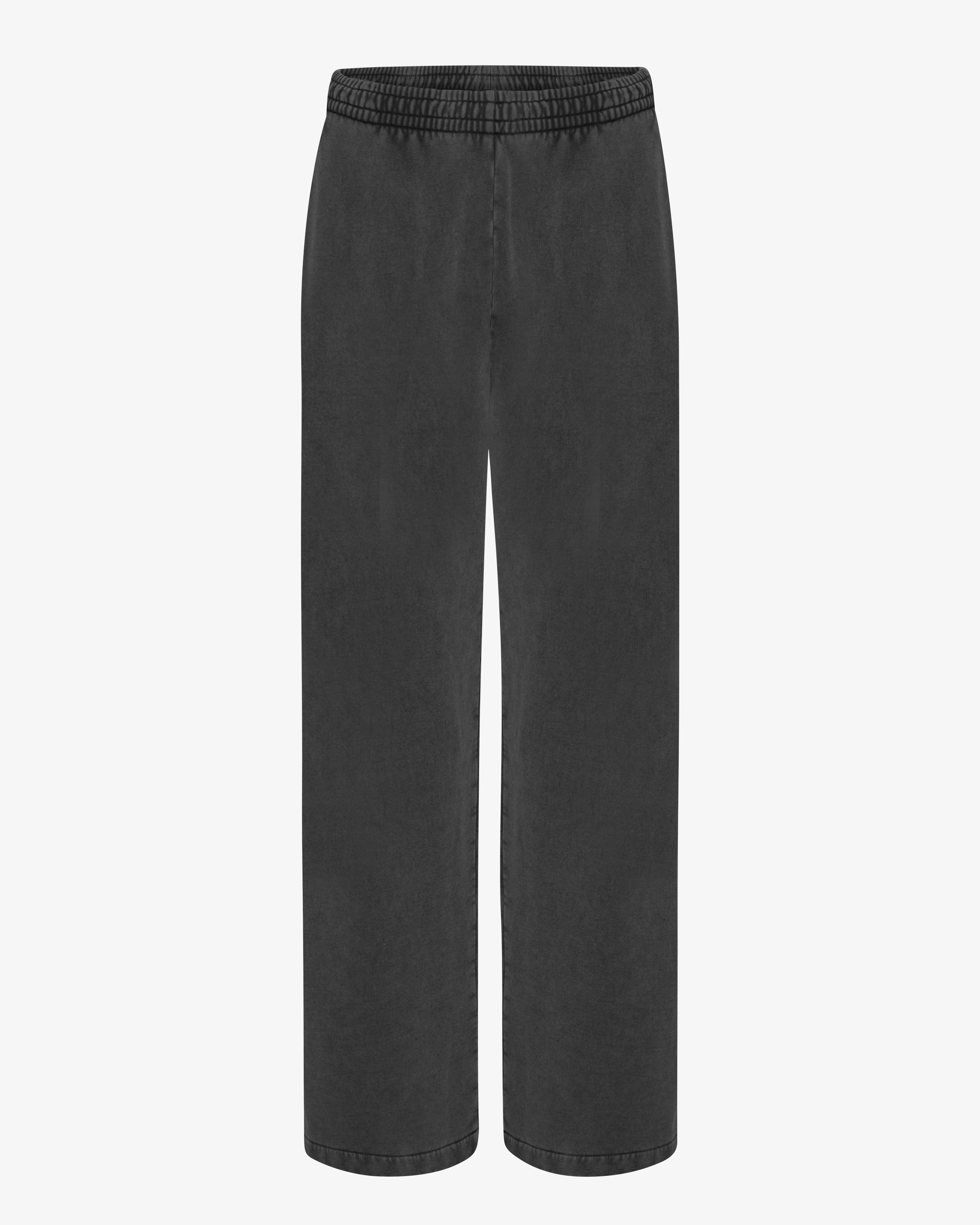 COLORFUL STANDARD Bio Pantalon de Jogging Droit Confortable Noir Délavé Style Décontracté