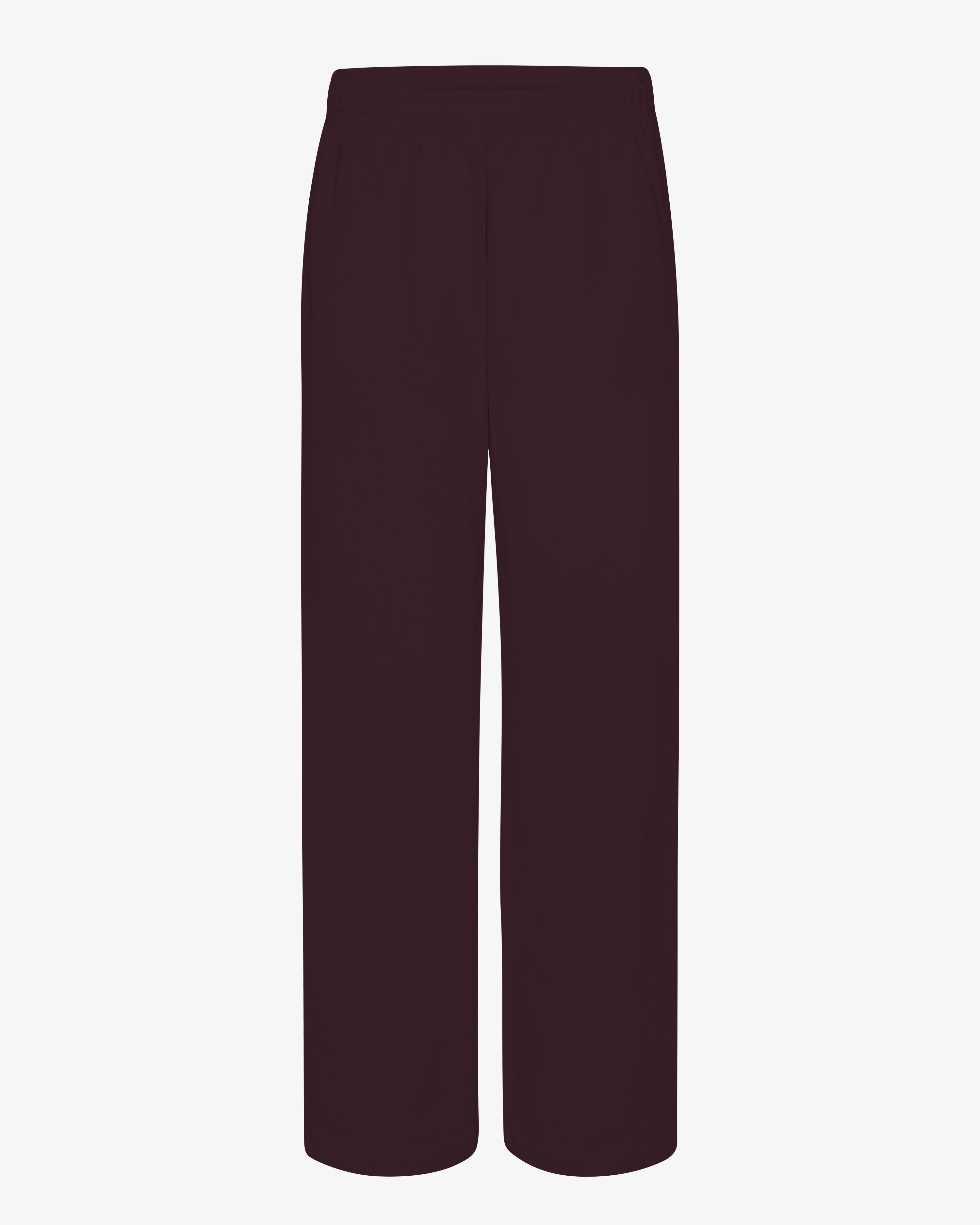 COLORFUL STANDARD Pantalon jogging droit en coton bio Rouge bordeaux intense