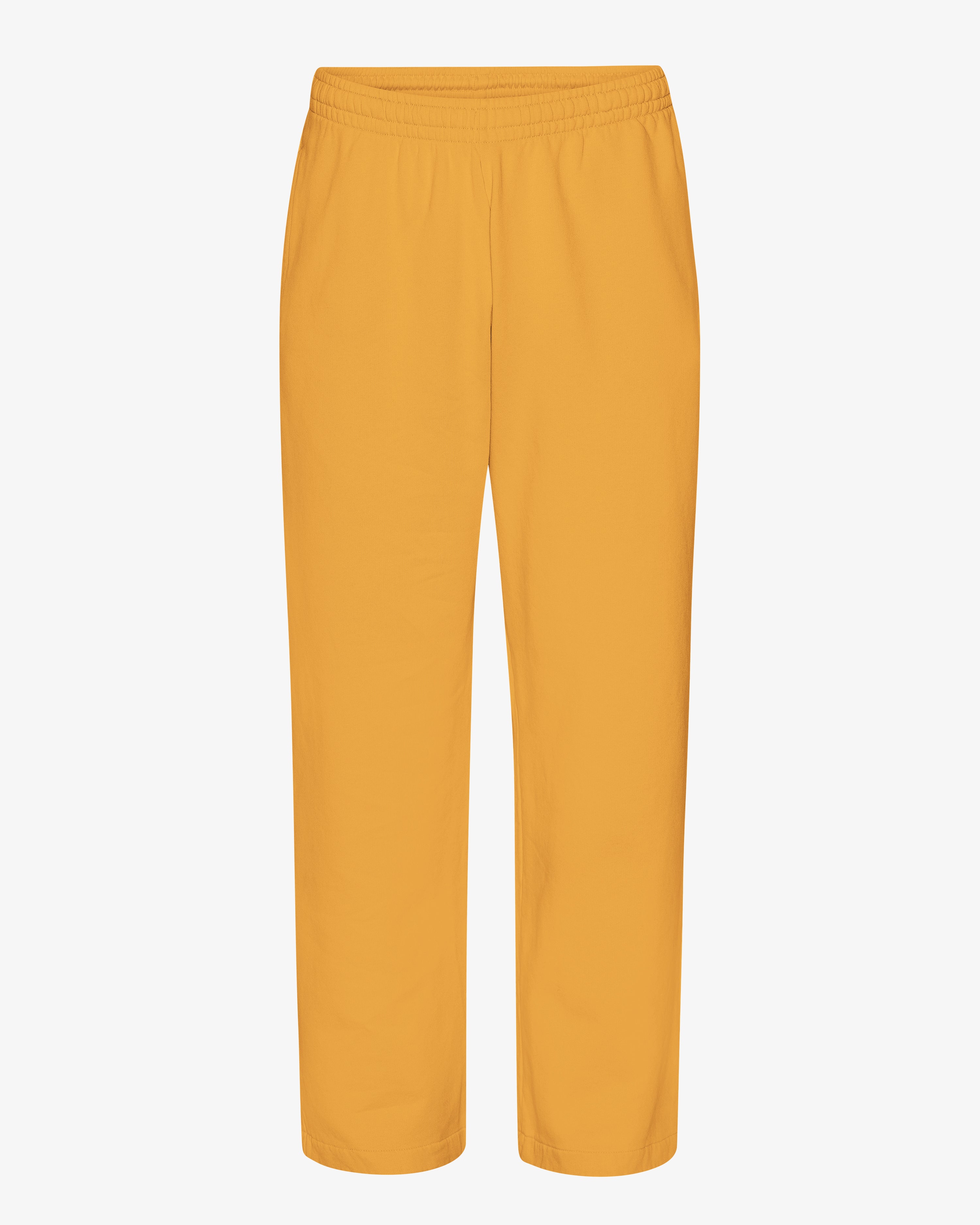 COLORFUL STANDARD Pantalon jogging coupe droite en coton bio Teinte jaune sable brûlé
