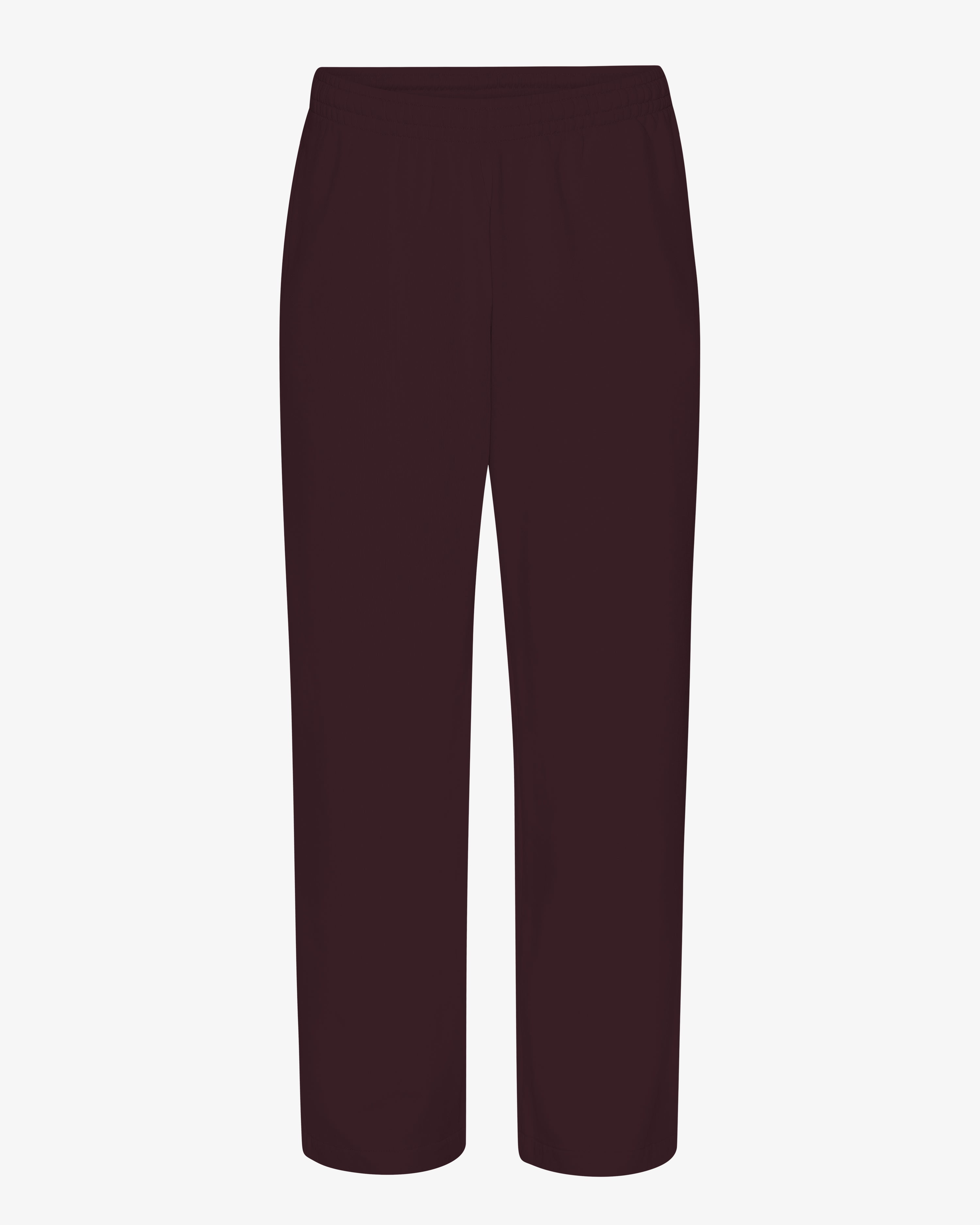 COLORFUL STANDARD Pantalon de Jogging Bio Coupe Droite Rouge Bordeaux