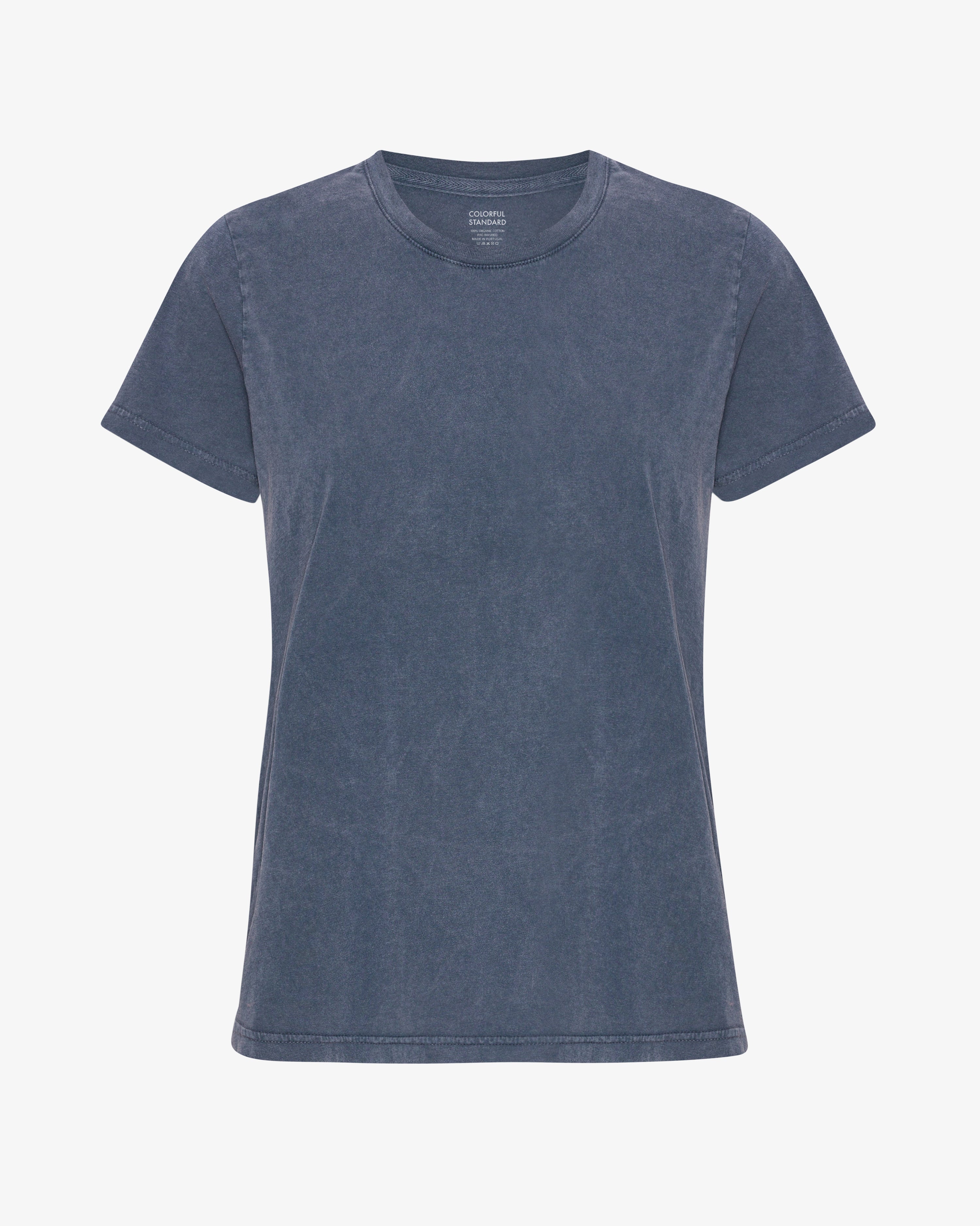 COLORFUL STANDARD T-shirt bio léger pour femme Bleu Neptune