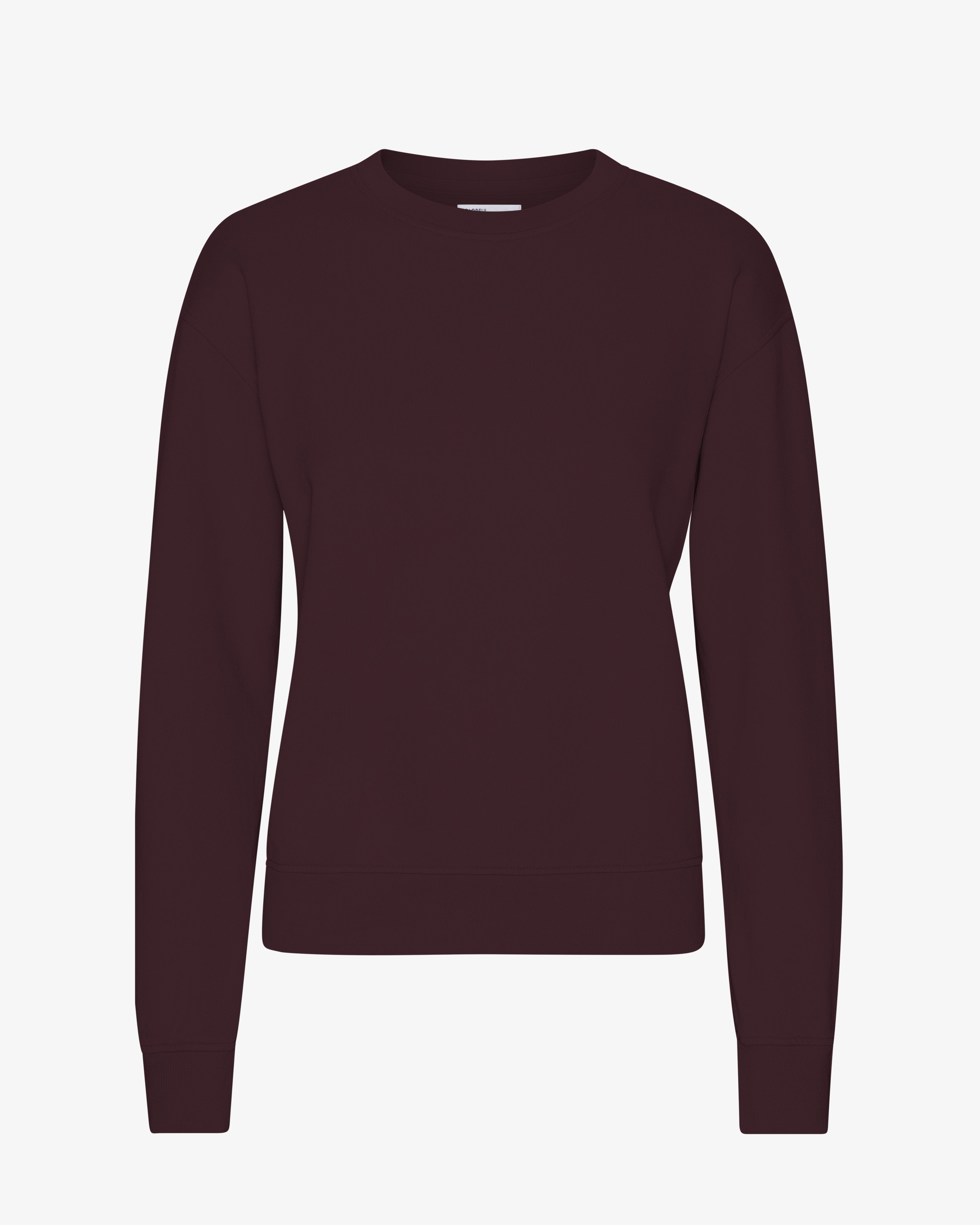 COLORFUL STANDARD Crew Classique Femme en Coton Bio Rouge Bordeaux