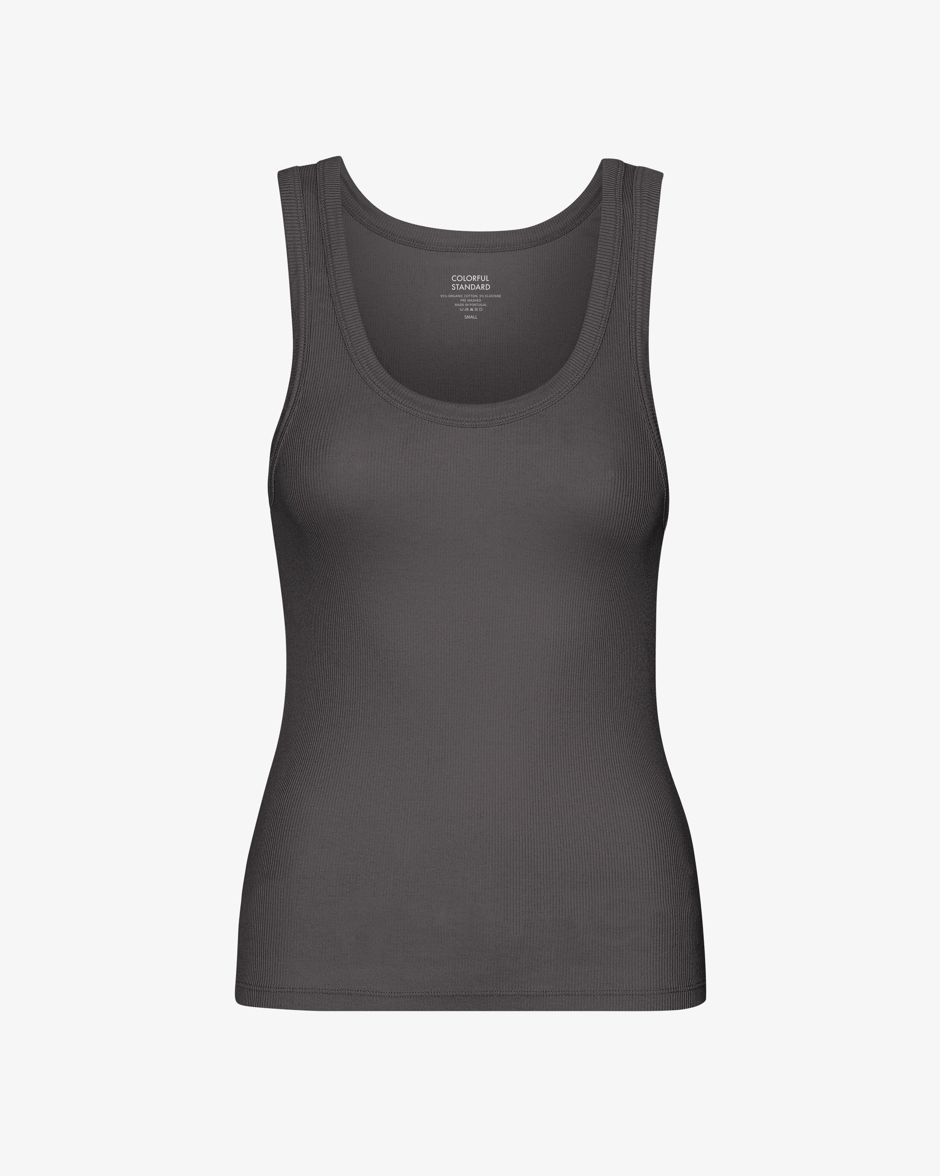 COLORFUL STANDARD Débardeur Femme en Côté Biologique Gris Volcanique