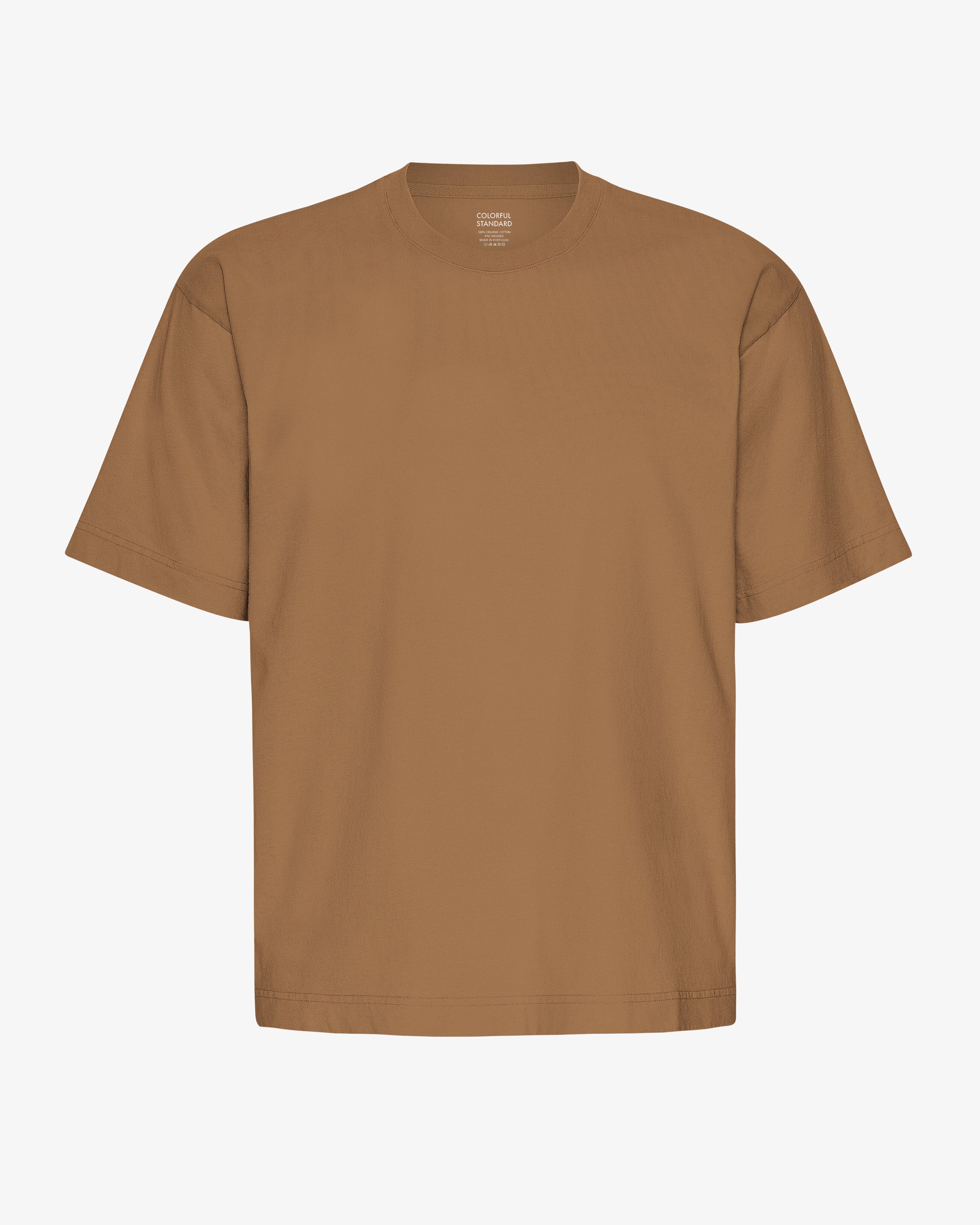 COLORFUL STANDARD T-shirt ample bio oversize Sahara Camel