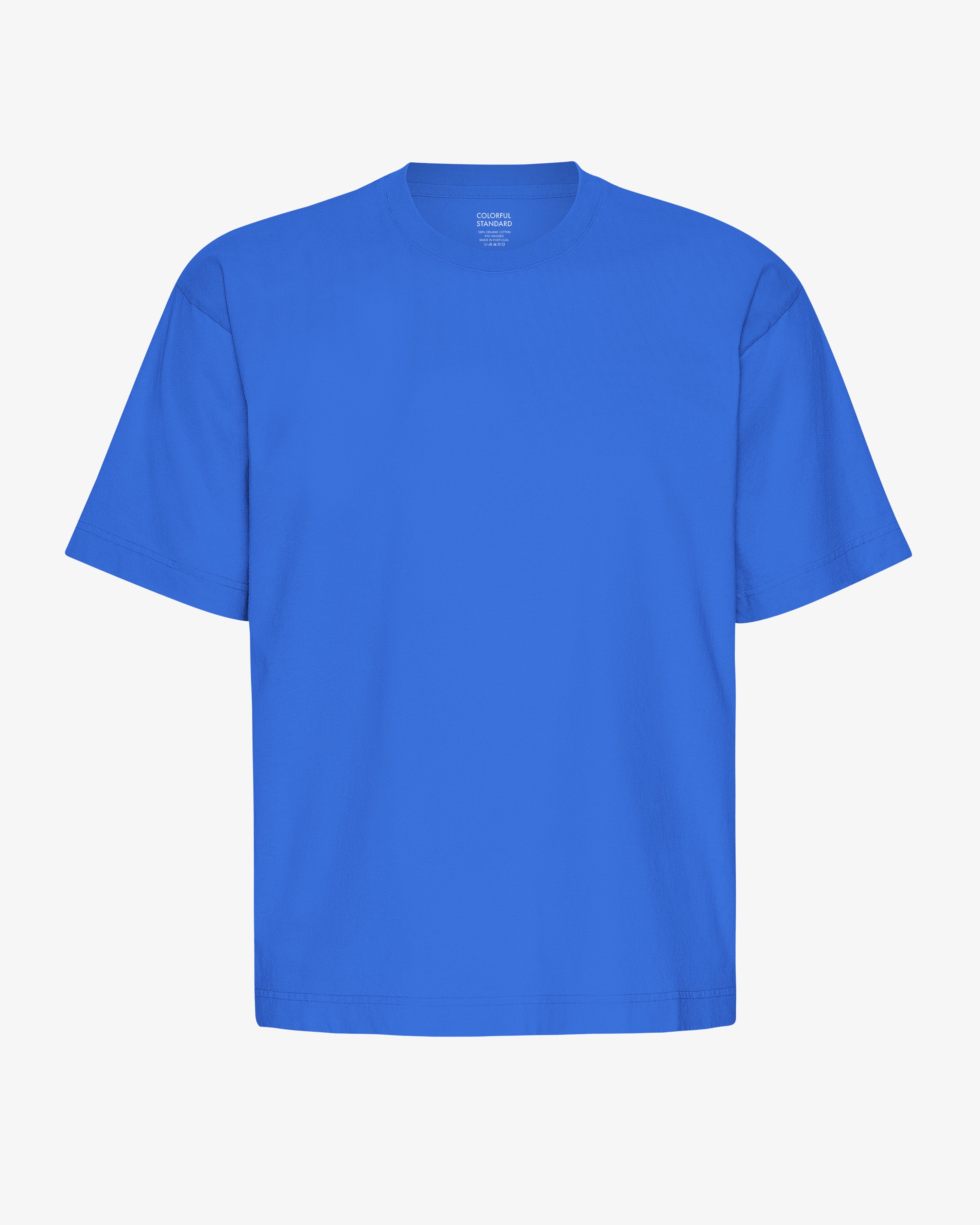 COLORFUL STANDARD T-Shirt Bio Oversized en Coton Bleu Saphir Éclatant