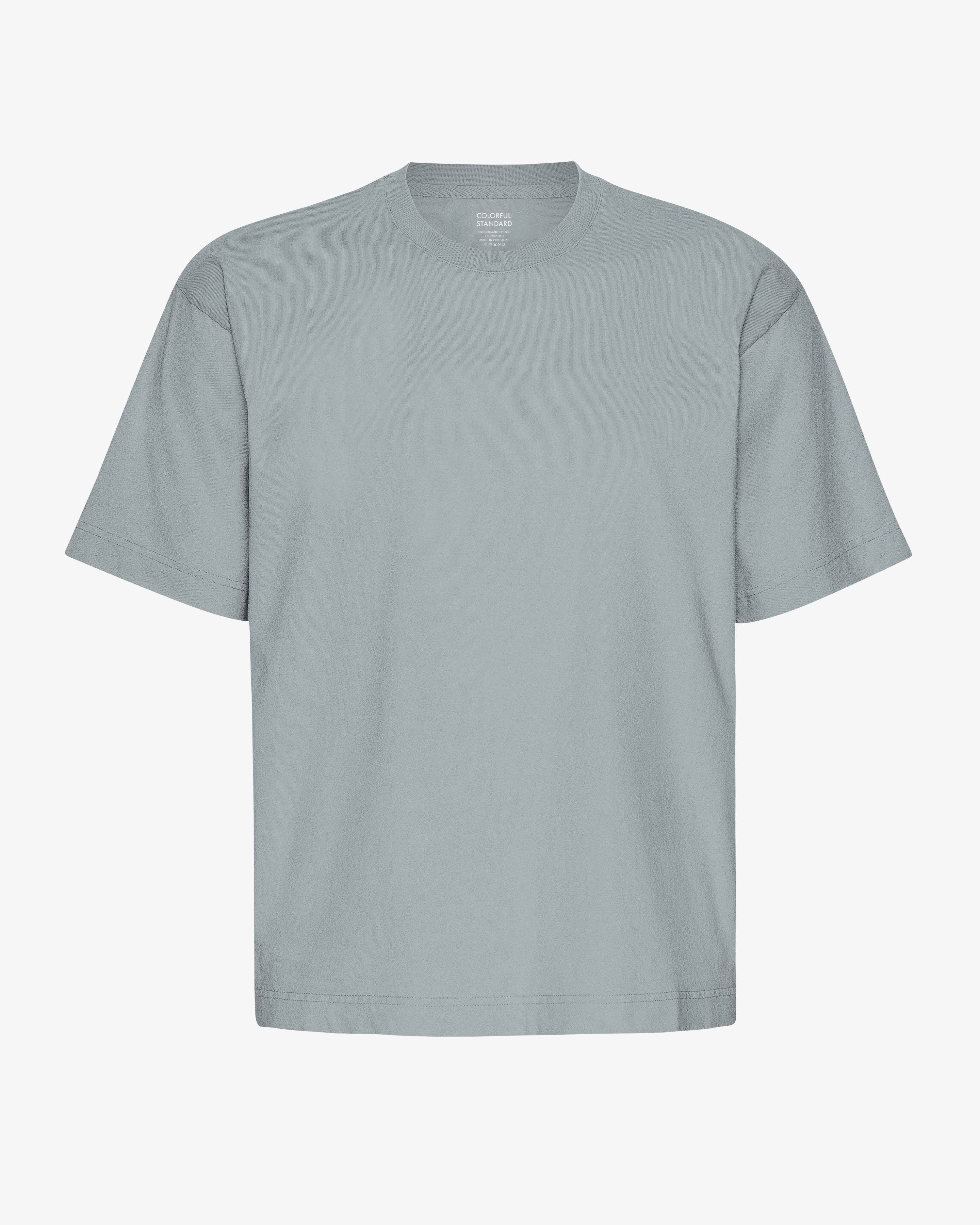 COLORFUL STANDARD T-Shirt Oversized en Coton Bio Bleu Acier