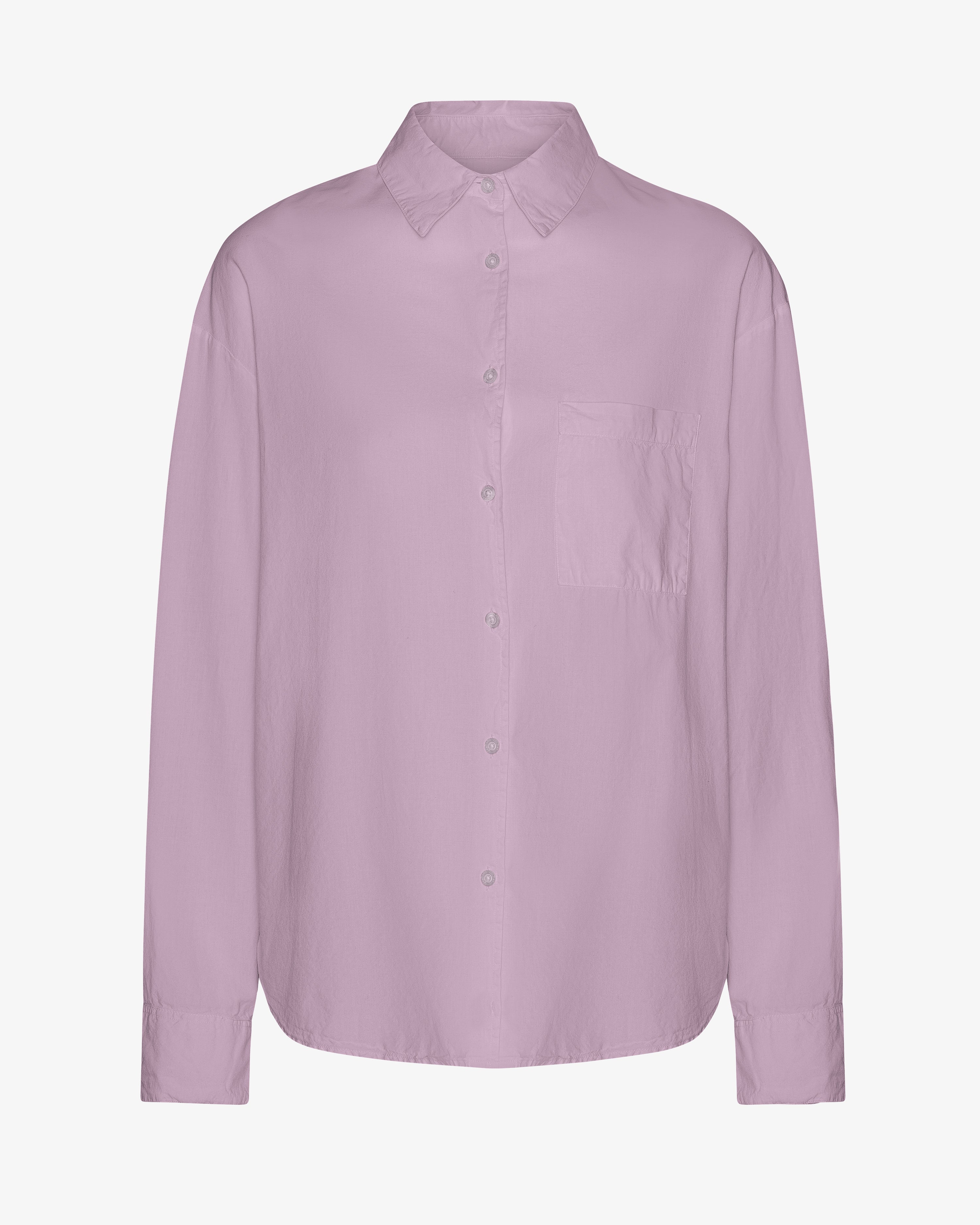 COLORFUL STANDARD Chemise Oversized en Coton Biologique Violet Nacré