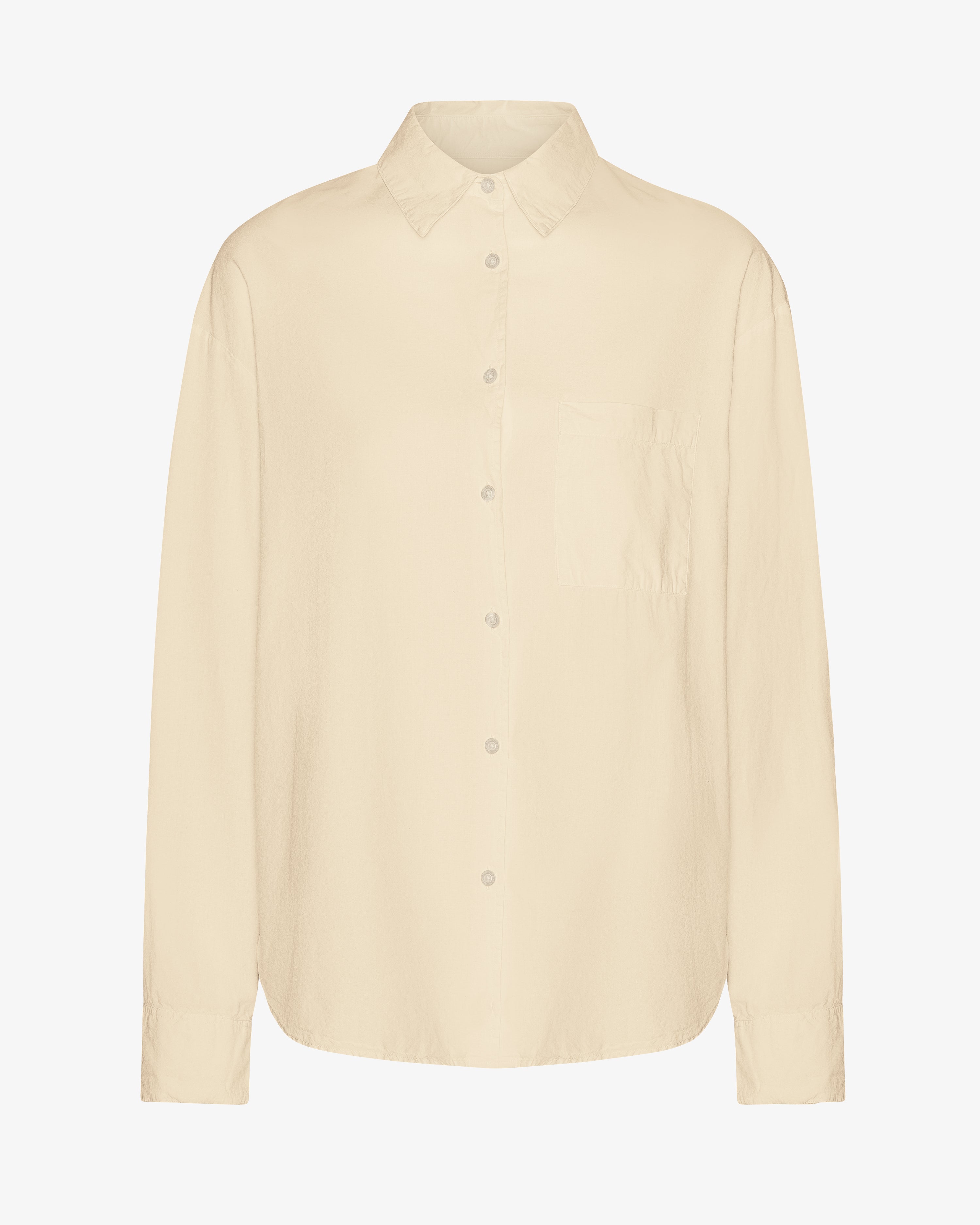 COLORFUL STANDARD Chemise Oversized Bio en Jaune Doux