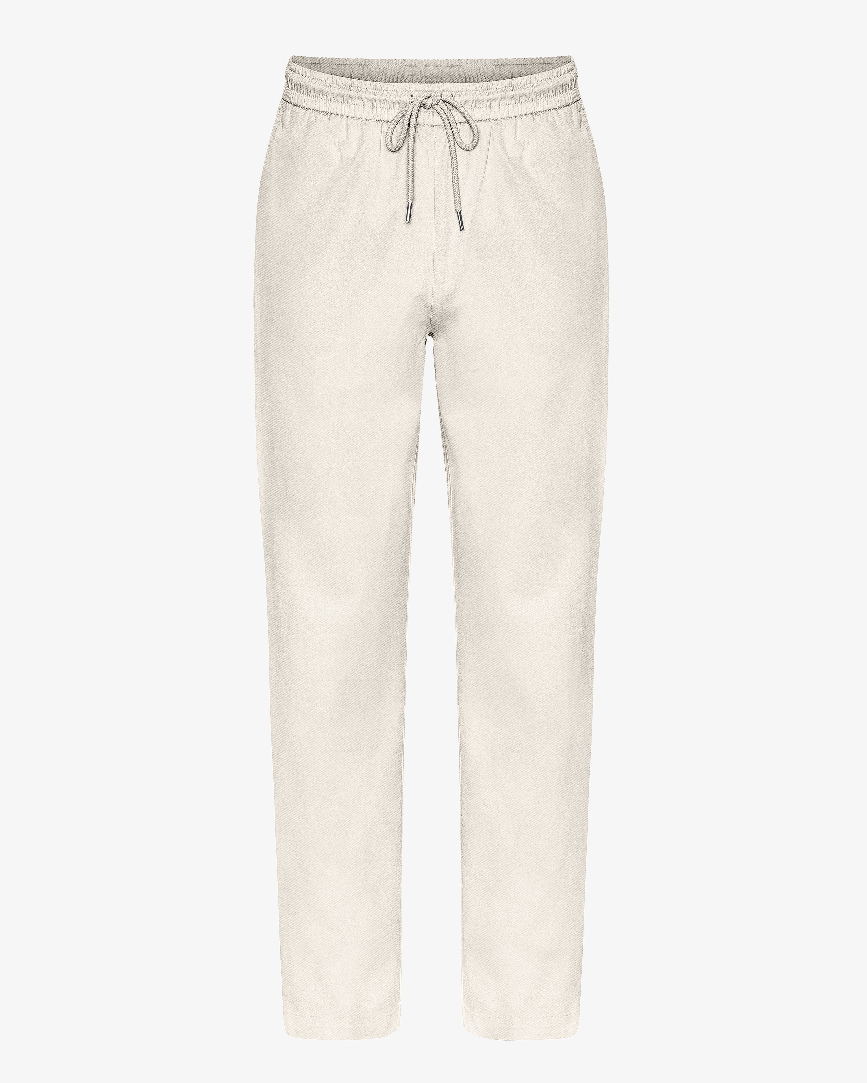 COLORFUL STANDARD Pantalon en Twill Biologique Blanc Crème
