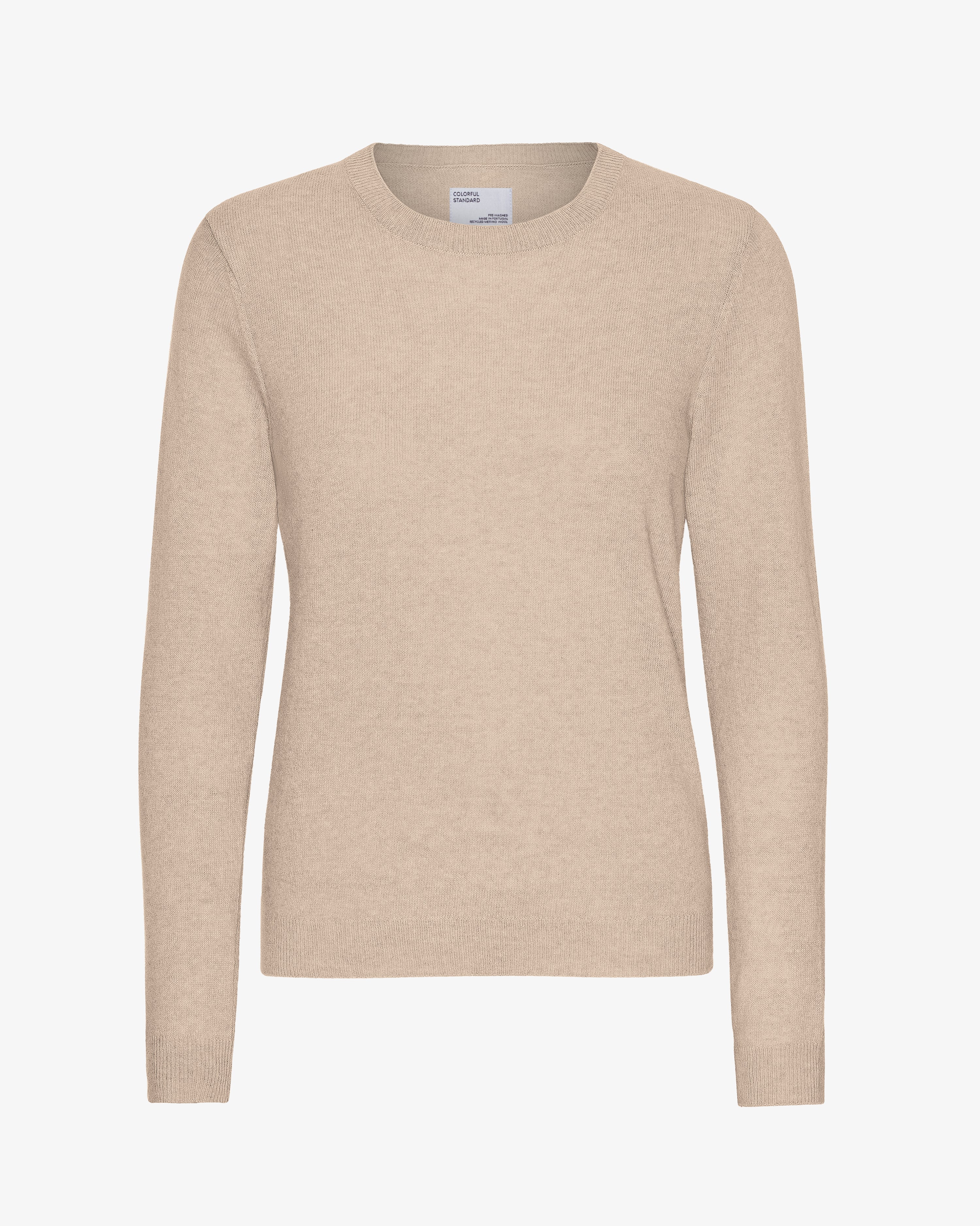COLORFUL STANDARD Crew léger en laine mérinos pour femme Blanc ivoire